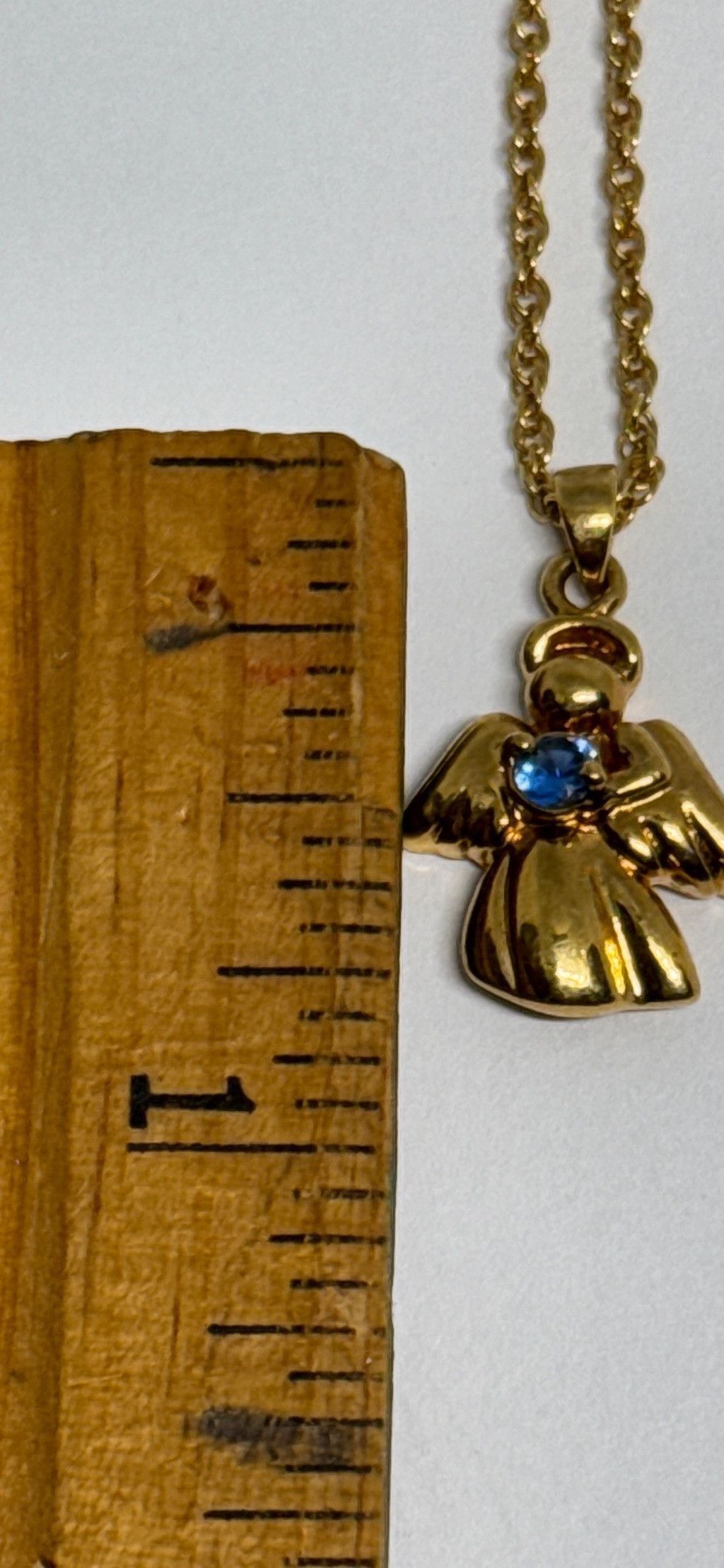 Other Lovely Avon NR Angel Blue Stone September Necklace 15-18" Size ONE SIZE - 4 Thumbnail