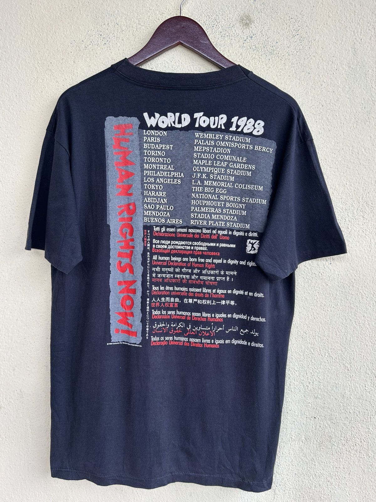 Reebok × Vintage Concerts For Human Rights Foundation World Tour 1988 Size US M / EU 48-50 / 2 - 2 Thumbnail