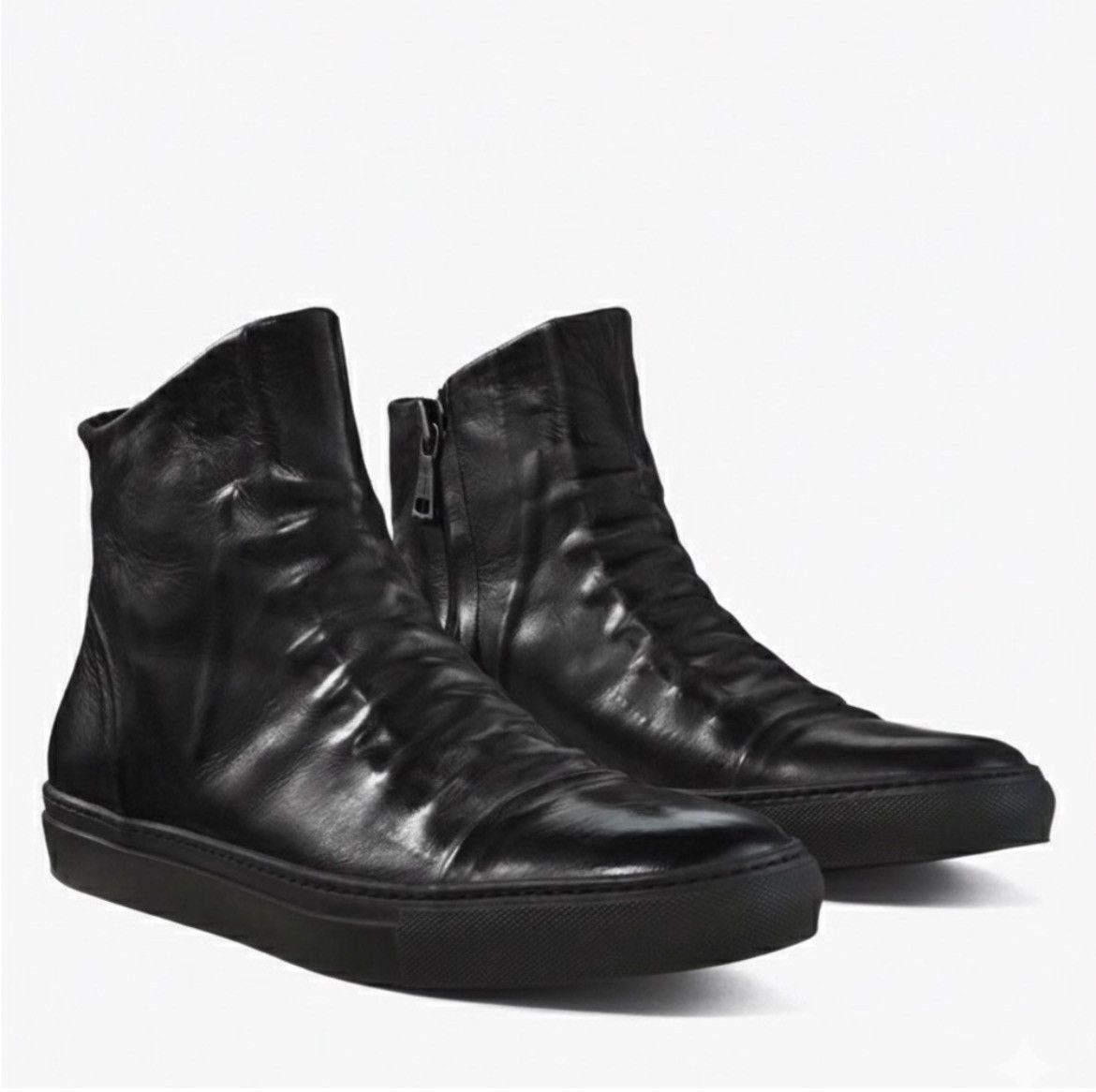 John Varvatos Reed Ghosted High Top Sneaker USA 9.5 42.5 EU Size US 9.5 / EU 42-43 - 12 Thumbnail