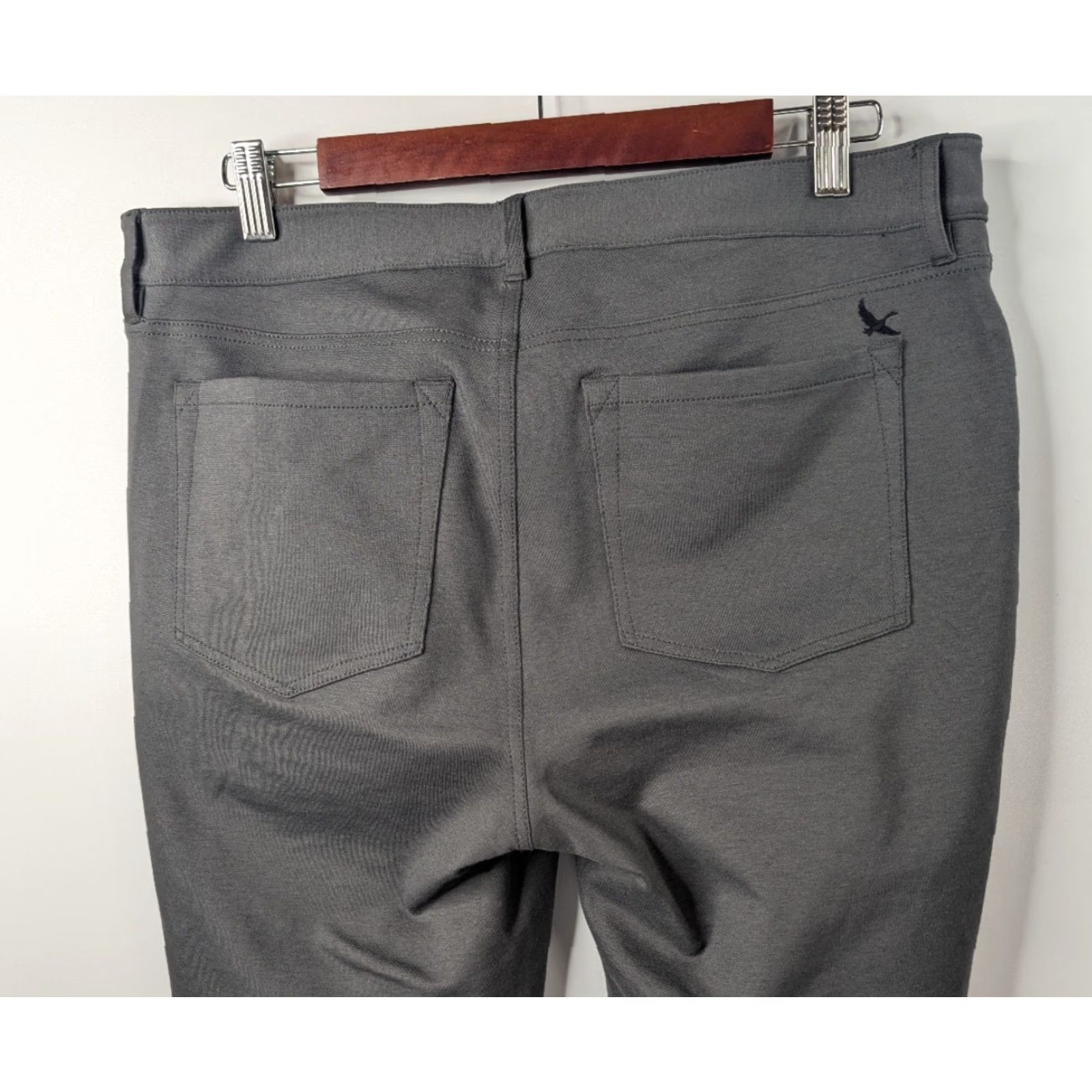 Eddie Bauer Eddie Bauer Travex Womens Stretch Straight Leg Pants Size 12 Tall Gray Career Size 34" / US 12 / IT 48 - 5 Thumbnail