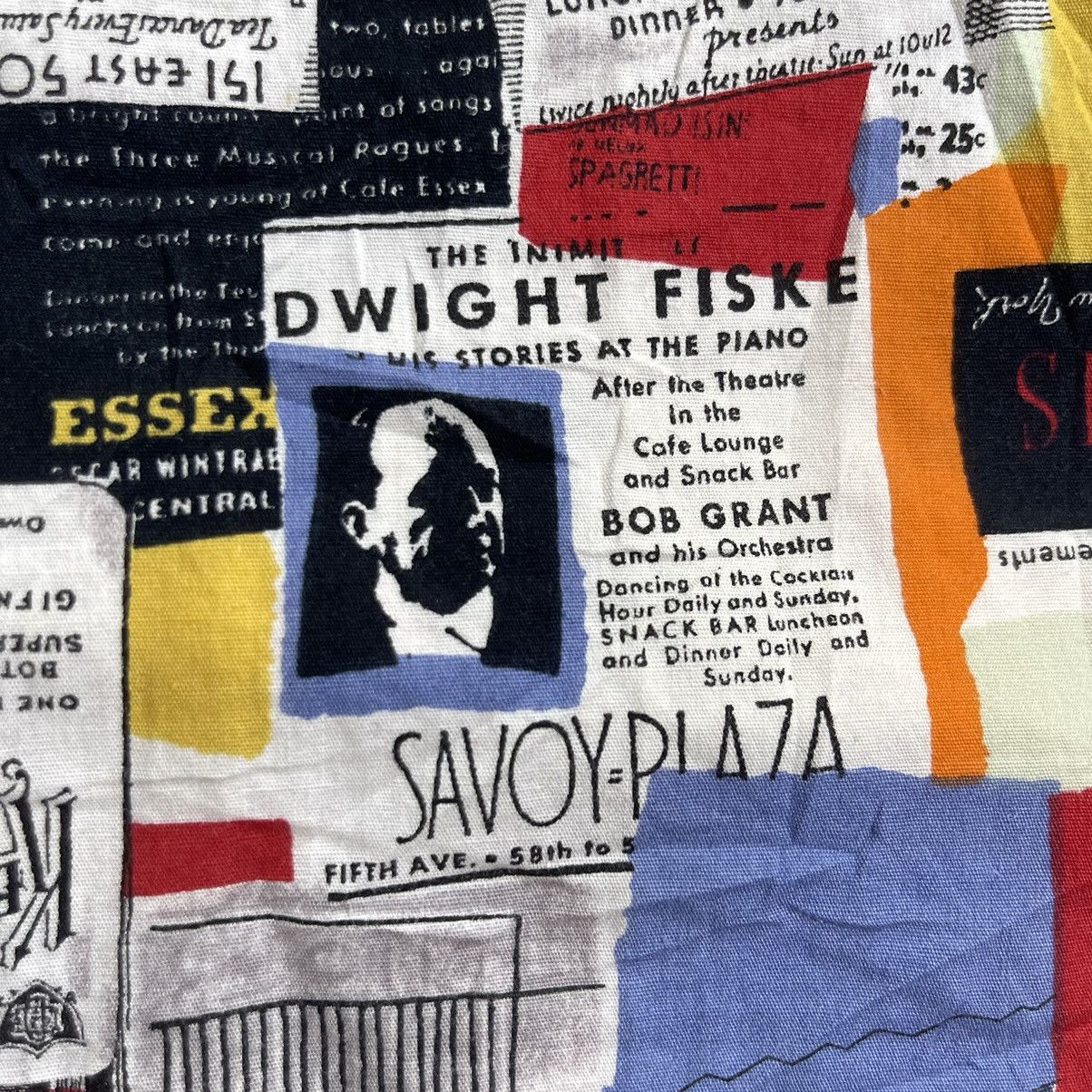 Art Comes First × Japanese Brand Rare! 30s Old Lounge Advertisement Collage Shirt Size US L / EU 52-54 / 3 - 6 Thumbnail