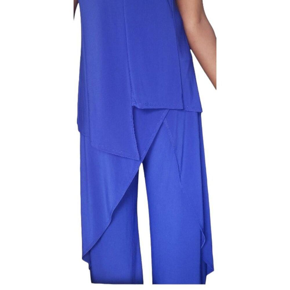 Designer CT1681 Patchington Mandarin Sleeveless Tank & Wrap Pant Size ONE SIZE - 5 Thumbnail
