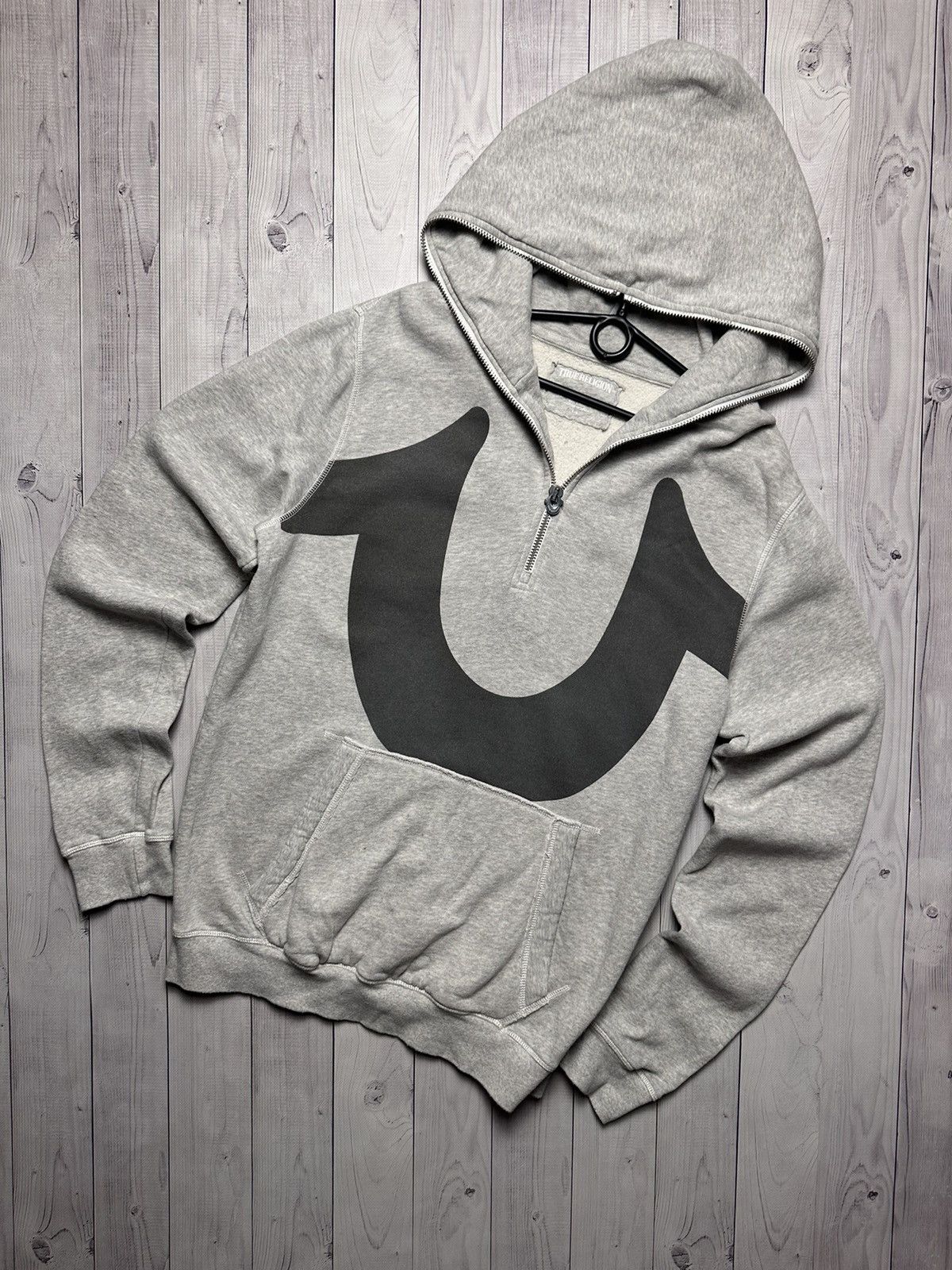 Vintage True Religion zip hoodie big logo rare size L