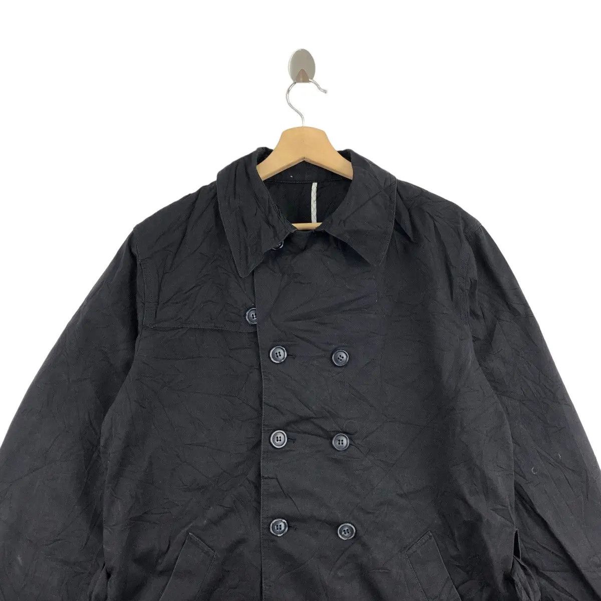 Takeo Kikuchi Vtg TAKEO KIKUCHI JAPAN Minimalist Peacoat Trench Coat Size L / US 10 / IT 46 - 2 Thumbnail