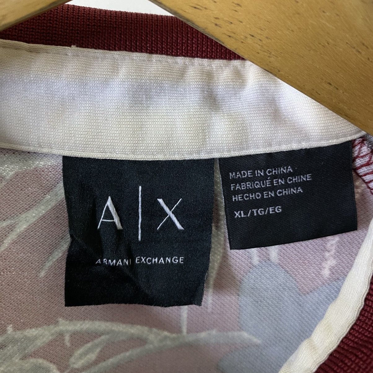Armani Exchange Armani Exchange Floral AOP Polo Tee Size US XL / EU 56 / 4 - 3 Thumbnail
