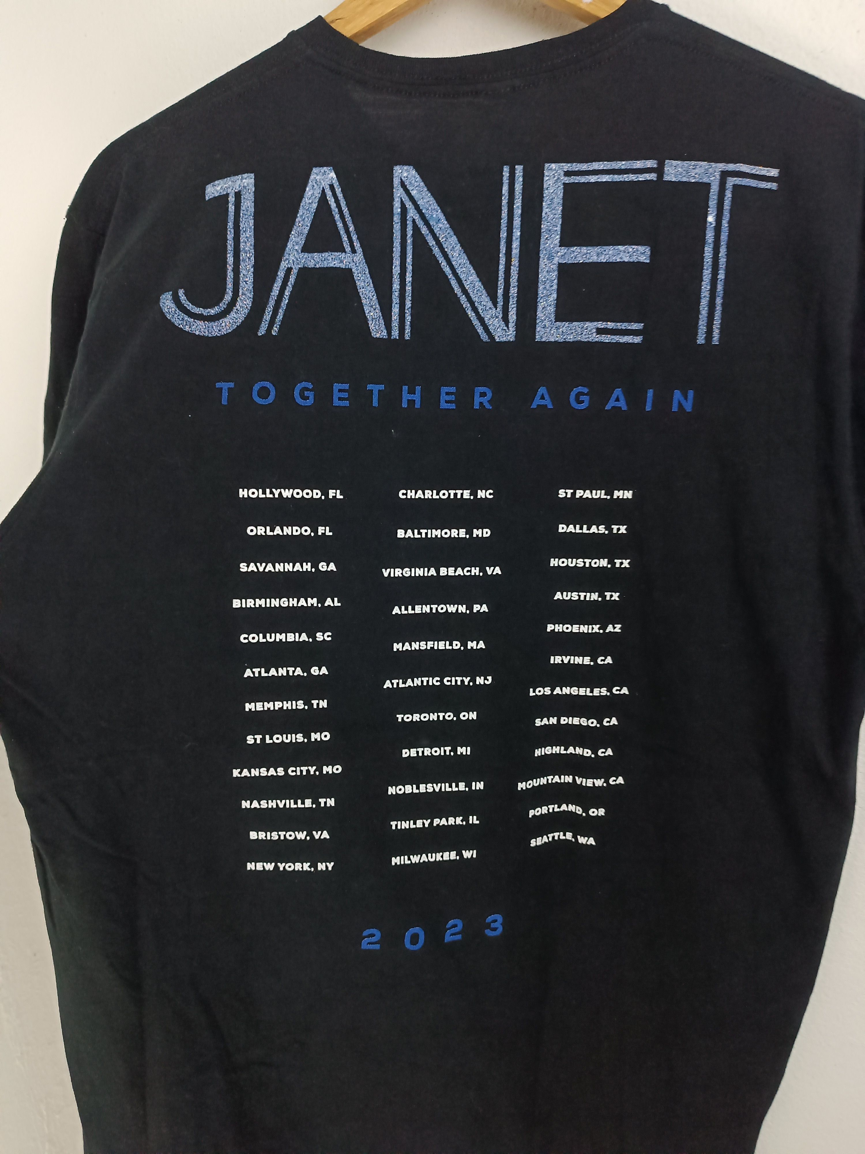 Rap Tees VINTAGE JANET JACKSON TOUR TEE mc5 timberlake nsync Size US L / EU 52-54 / 3 - 16 Thumbnail