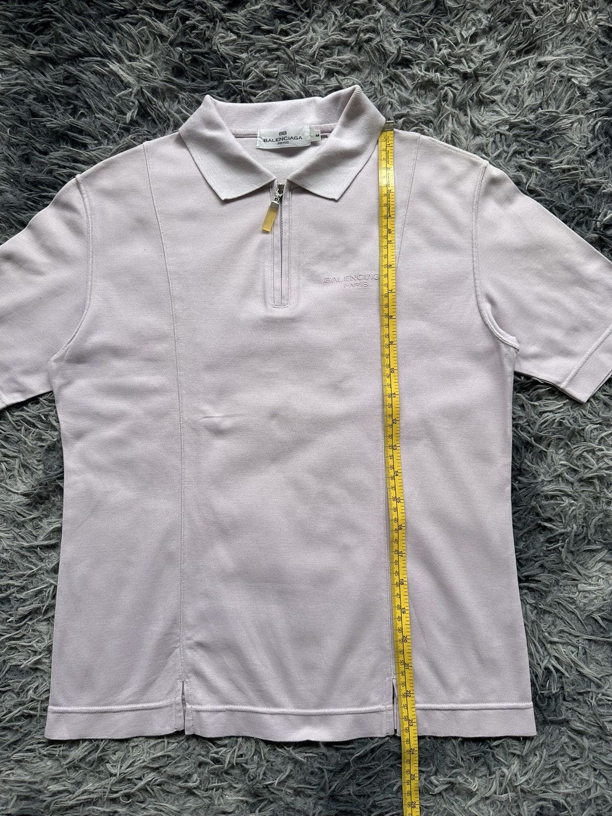 Balenciaga 90’s Balenciaga polo zipper up tee Size US S / EU 44-46 / 1 - 8 Thumbnail
