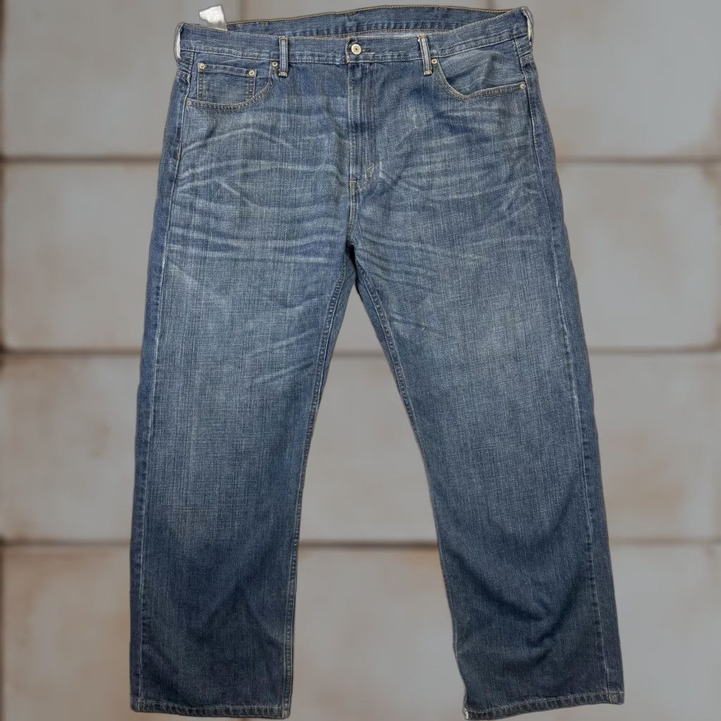 Levi's Levi's Jeans 42x32 569 Medium Wash Blue Baggy Relaxed Fit Jeans Men Size 28" / US 6 / IT 42 - 1 Thumbnail
