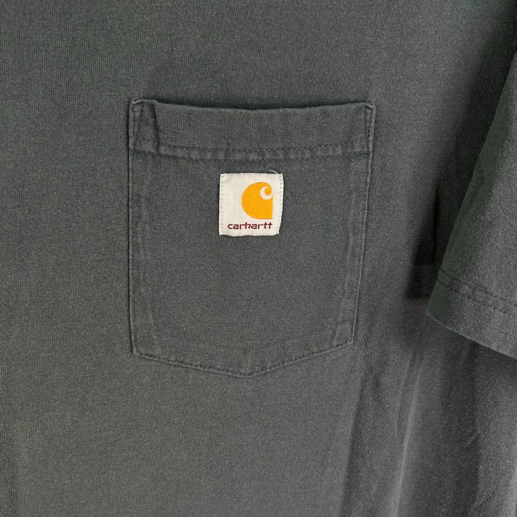 Carhartt VINTAGE Carhartt Original Fit K87 Pocket T Shirt Mens 2XL Gray Size US XXL / EU 58 / 5 - 2 Thumbnail