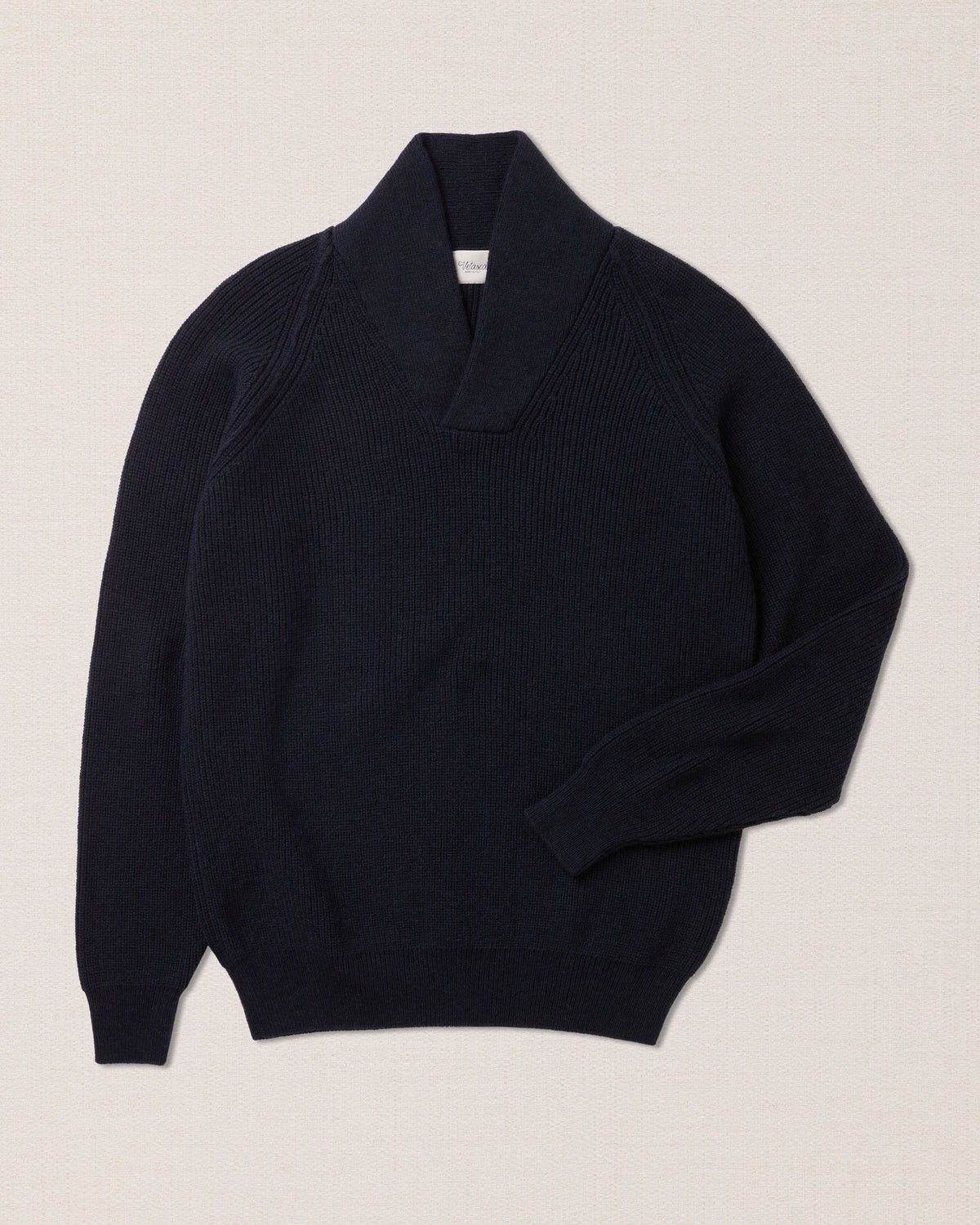 Velasca Velasca Alpaca Wool and Yak Shawl Neck Sweater Size US L / EU 52-54 / 3 - 1 Thumbnail