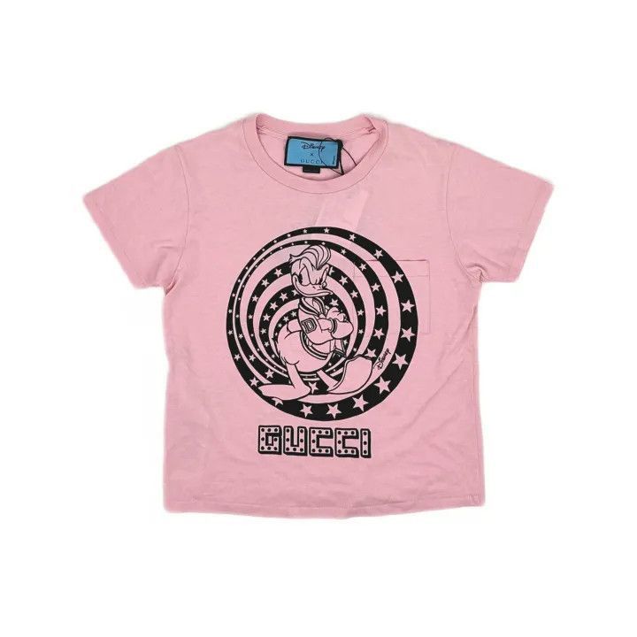 Gucci Gucci x Disney Pink Donald Duck T-Shirt-2507 Size XXS / US 00 / IT 34 - 8 Thumbnail