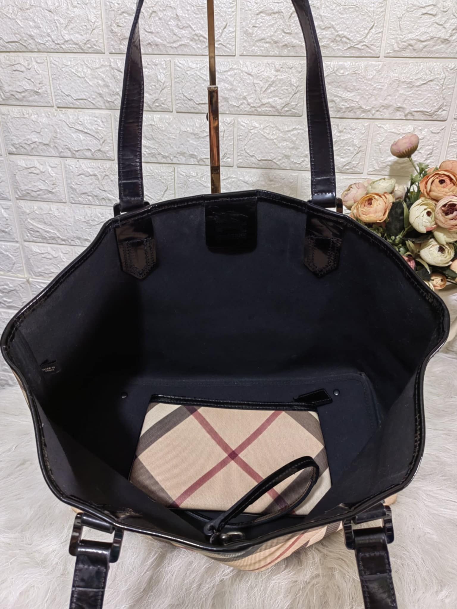 Burberry BURBERRY SUPERNOVA CHECK NICKIE TOTE BAG. Size ONE SIZE - 2 Thumbnail
