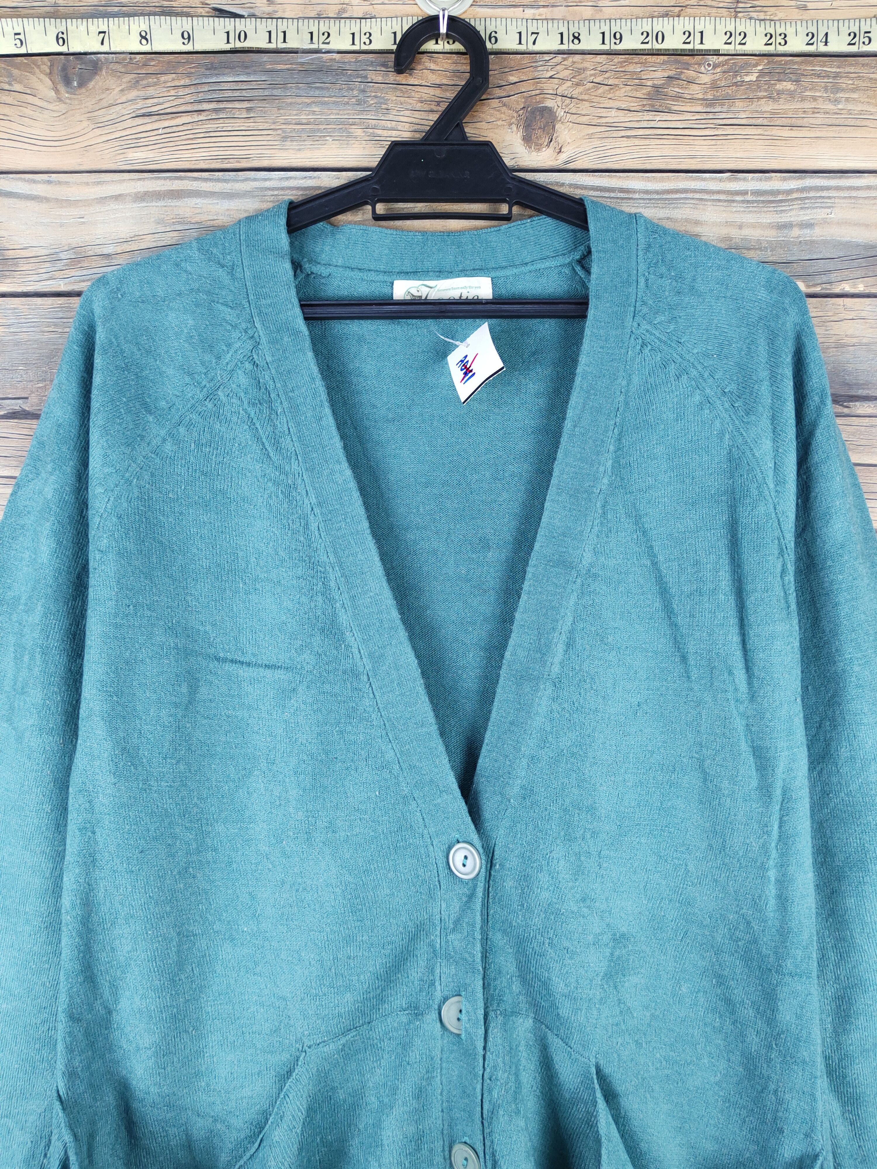 Homespun Knitwear Laatie Green Knitwear Cardigan #W1192 Size US M / EU 48-50 / 2 - 2 Thumbnail