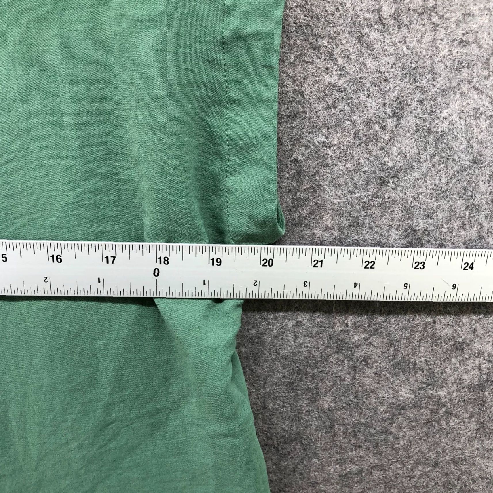 Vintage Adyson Parker Blouse Shirt Womens M Sage Green Crewneck Short Sleeve Chiffon Polyester Size M / US 6-8 / IT 42-44 - 6 Thumbnail
