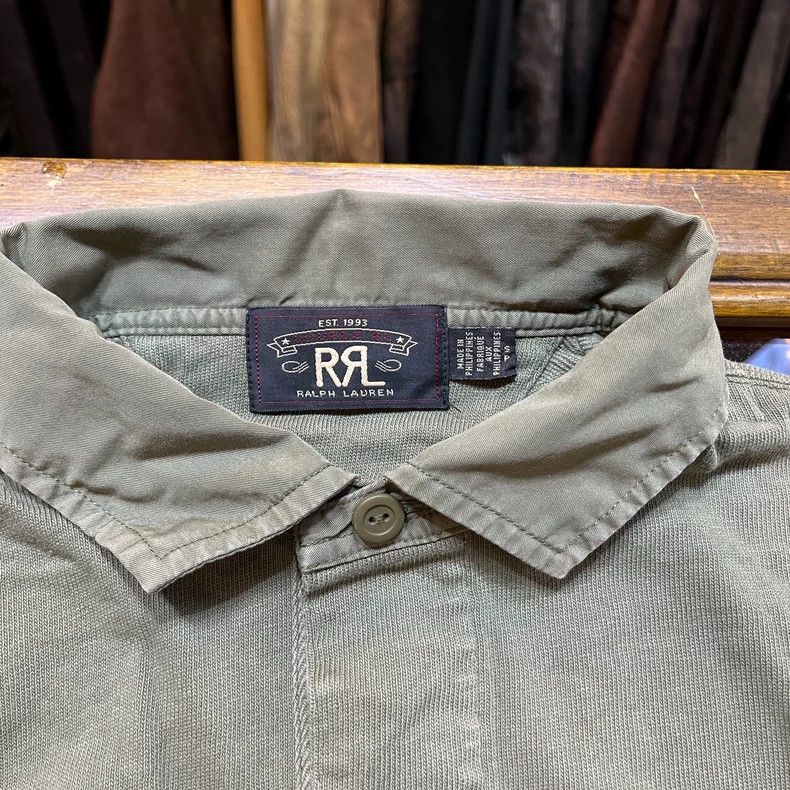 RRL Ralph Lauren RRL Ralph Lauren Green base knitted long sleeved shirt Size US S / EU 44-46 / 1 - 4 Thumbnail