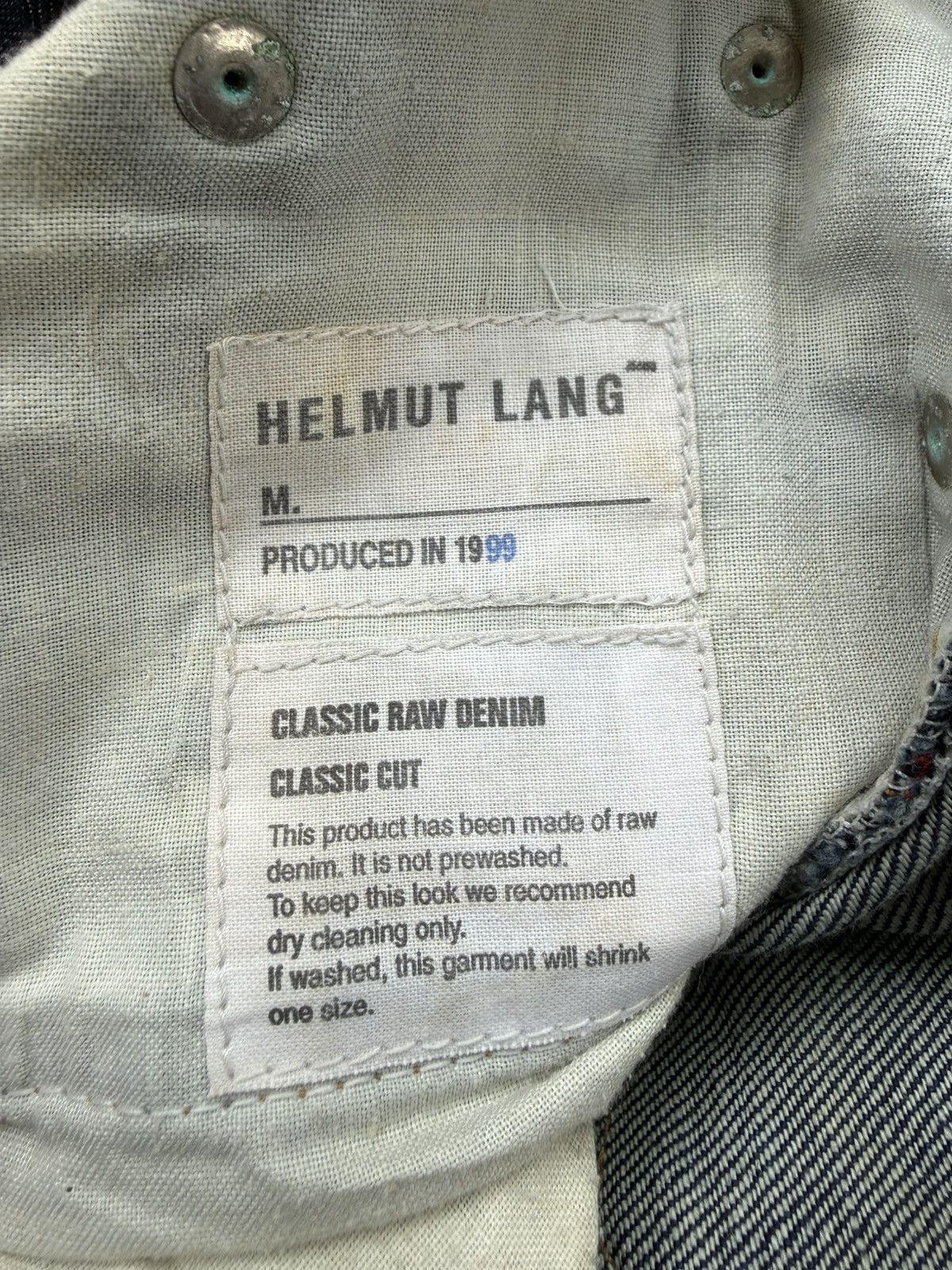 Helmut Lang Helmut Lang Classic Raw Denim Distressed Jeans Size US 31 - 20 Thumbnail