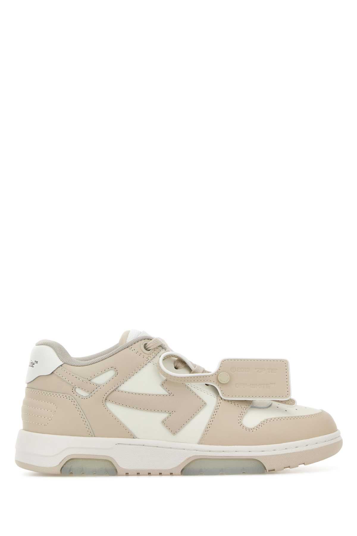 Off-White Two-Tone Leather Out Of Office Sneakers Size US 10 / IT 40 - 1 Thumbnail