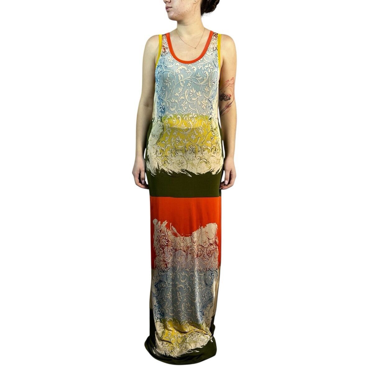 Jean Paul Gaultier Jean Paul Gaultier Femme Maxi Dress Sleeveles Baroque Size M Size M / US 6-8 / IT 42-44 - 1 Thumbnail
