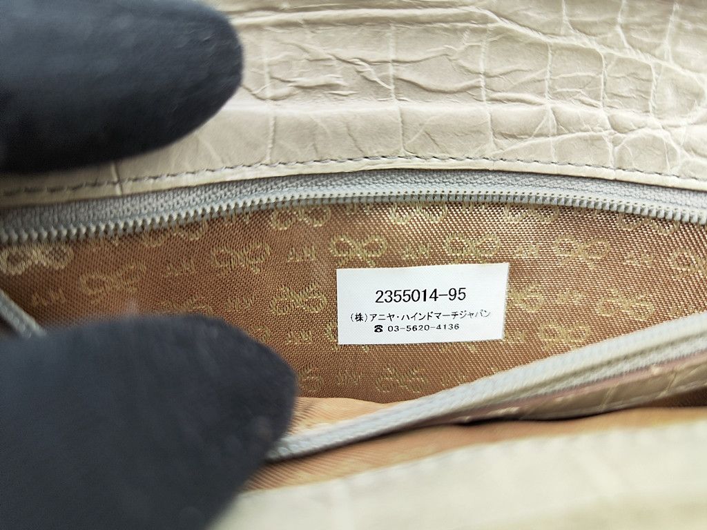 original ANYA HINDMARCH crocs leather full leather with lock