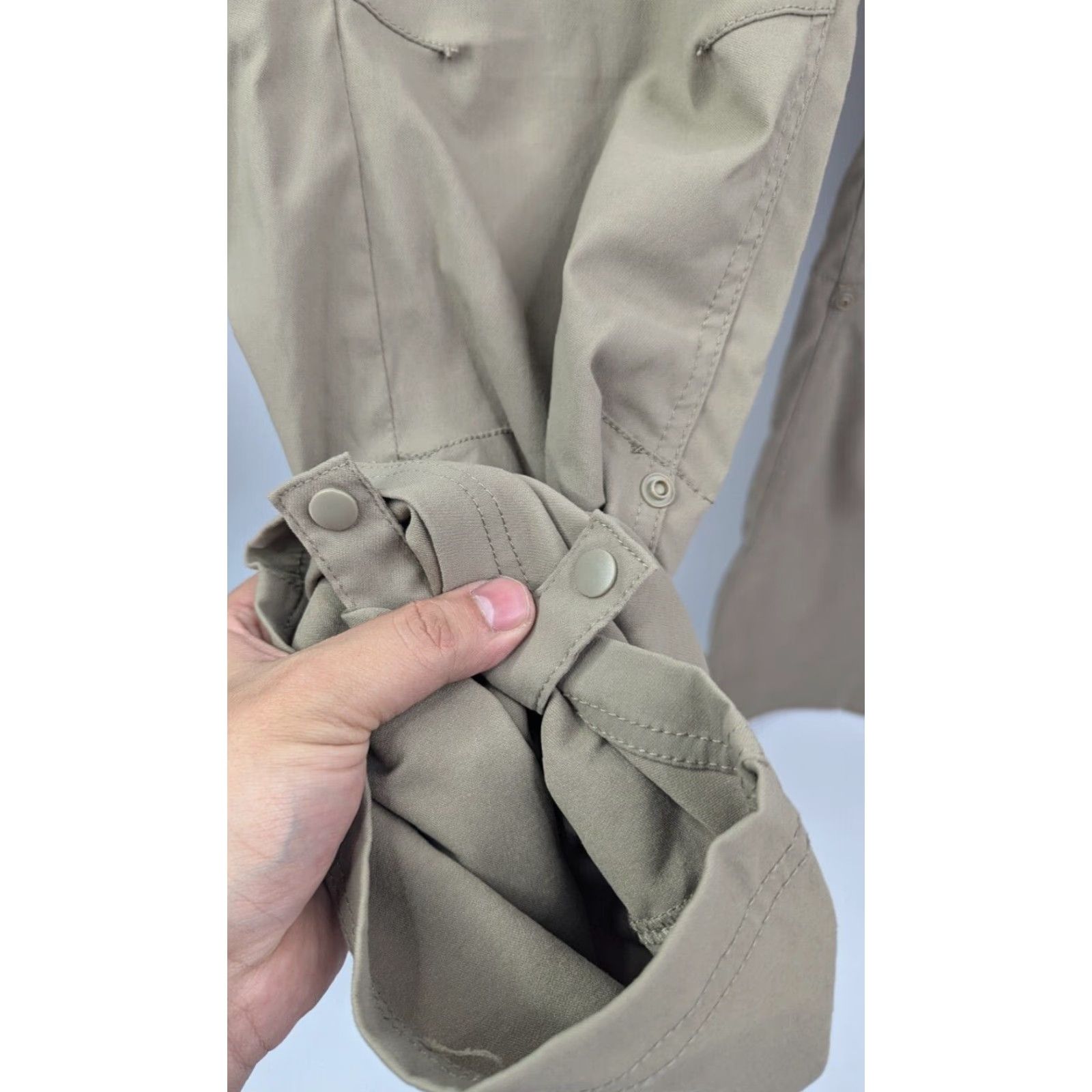 Prana Prana Halle Roll-Up Hiking Nylon Pants Beige Size 12 Outdoors Size 34" / US 12 / IT 48 - 2 Thumbnail