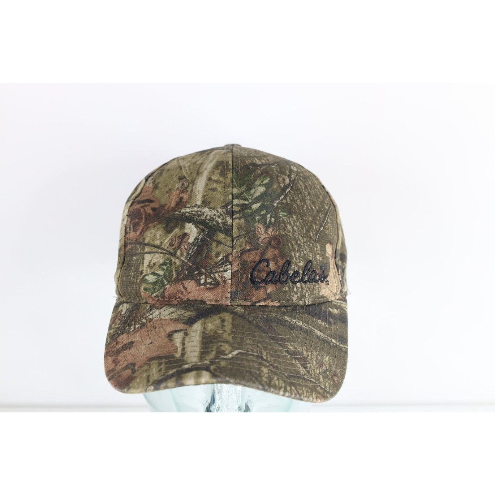 Vintage Vintage Cabelas Break Up Camouflage Canvas Strapback Hat Size ONE SIZE - 1 Thumbnail