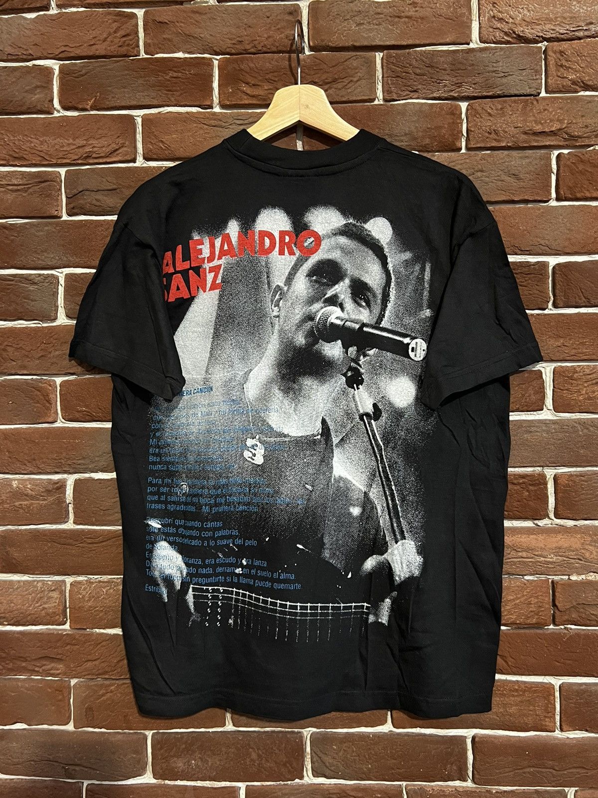 Band Tees Vintage 90s Alejandro Sanz No Es Lo Mismo Tour Graphic Tee Size US L / EU 52-54 / 3 - 2 Thumbnail