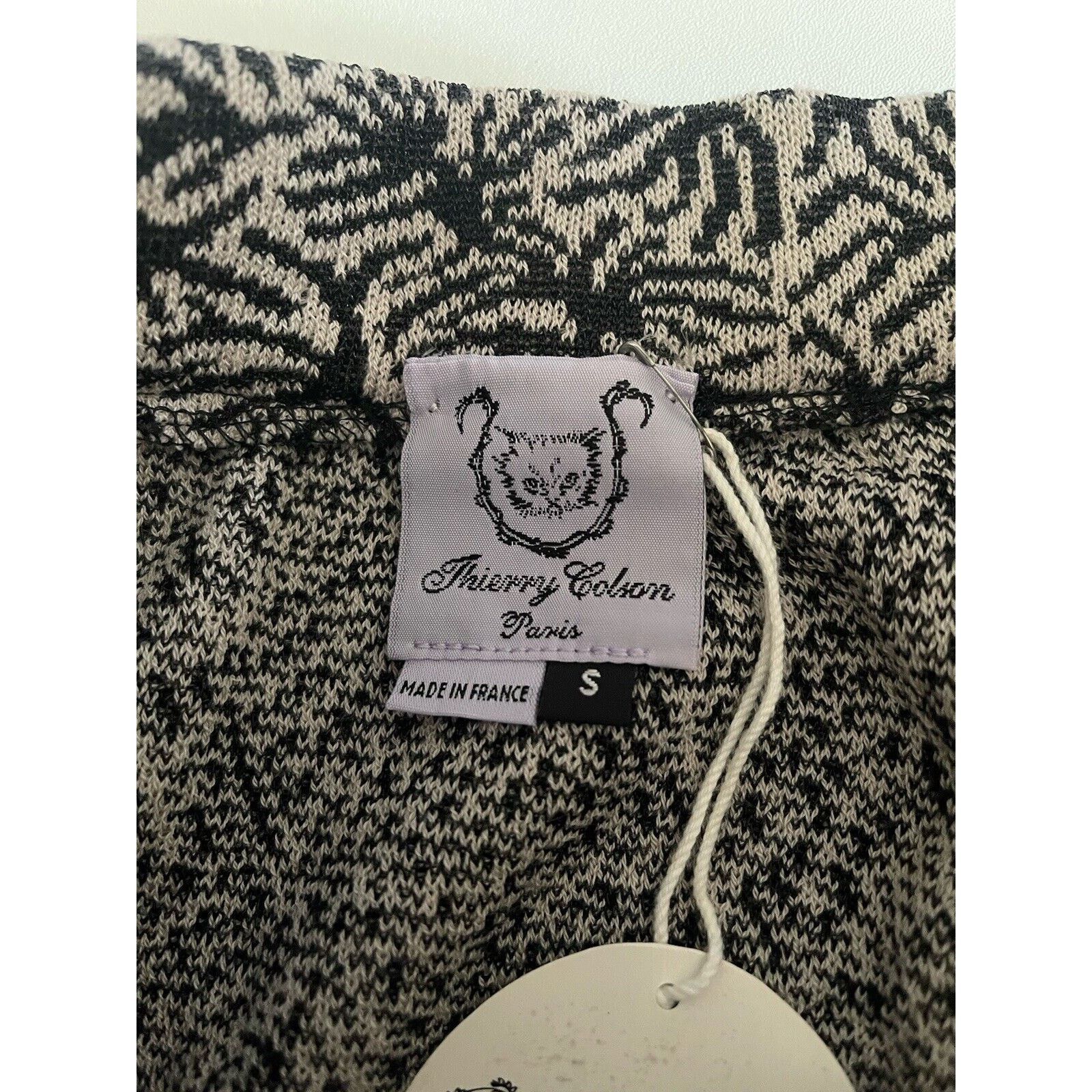 Other Thierry Colson Wool Mini Skirt Black Cream Pleated Small Size 27" / US 4 / IT 40 - 5 Thumbnail
