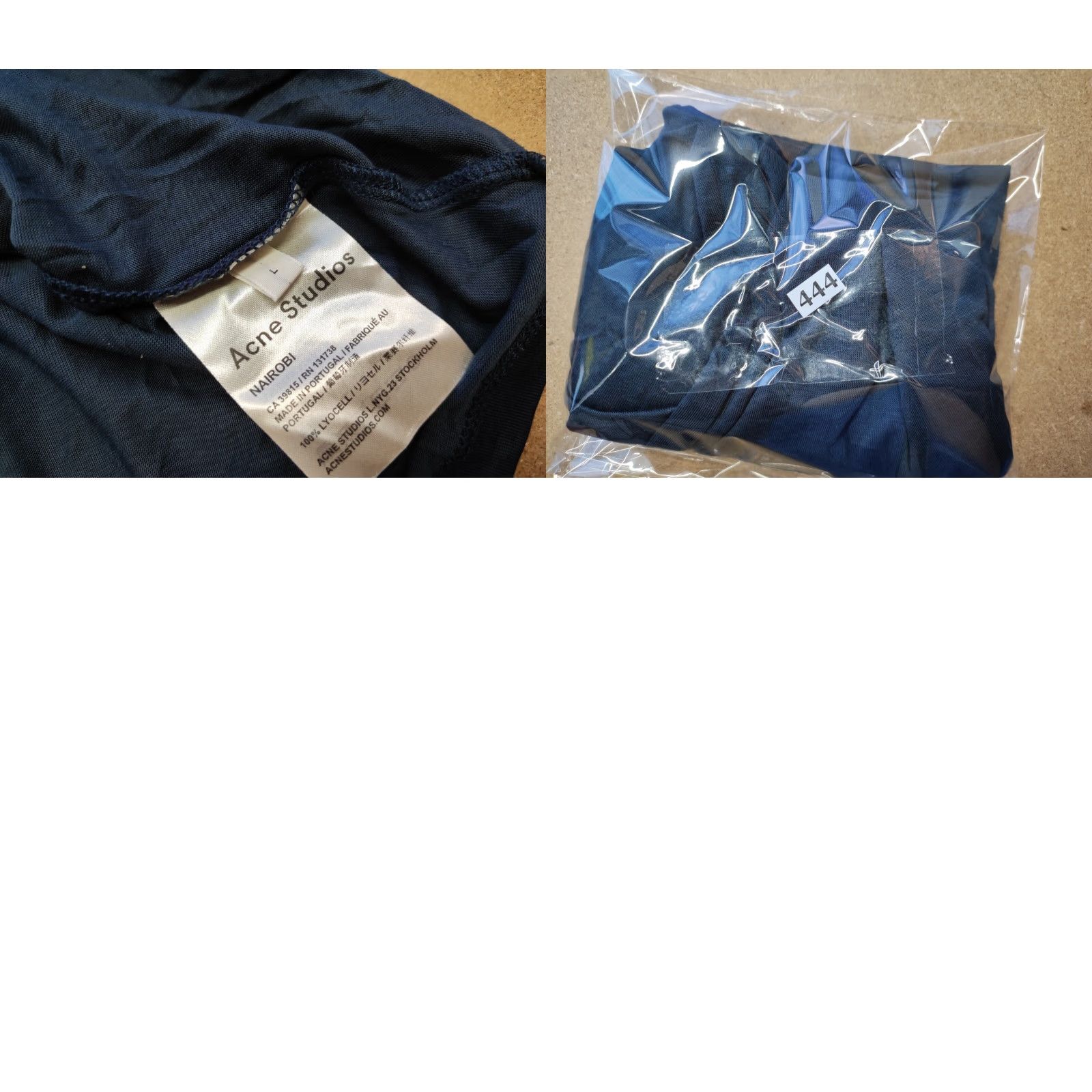 Acne Studios Acne Studios T-Shirt Women Blue Lyocell Short Sleeve Size L Regular Fit Casual Breathable Lightweight 2010s Womens Size L / US 10 / IT 46 - 9 Thumbnail