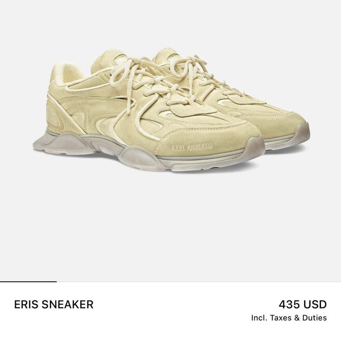 Axel Arigato Axel Arigato Eris Sneaker, EU 40, Butter Yellow Size US 7.5 / EU 40-41 - 8 Thumbnail