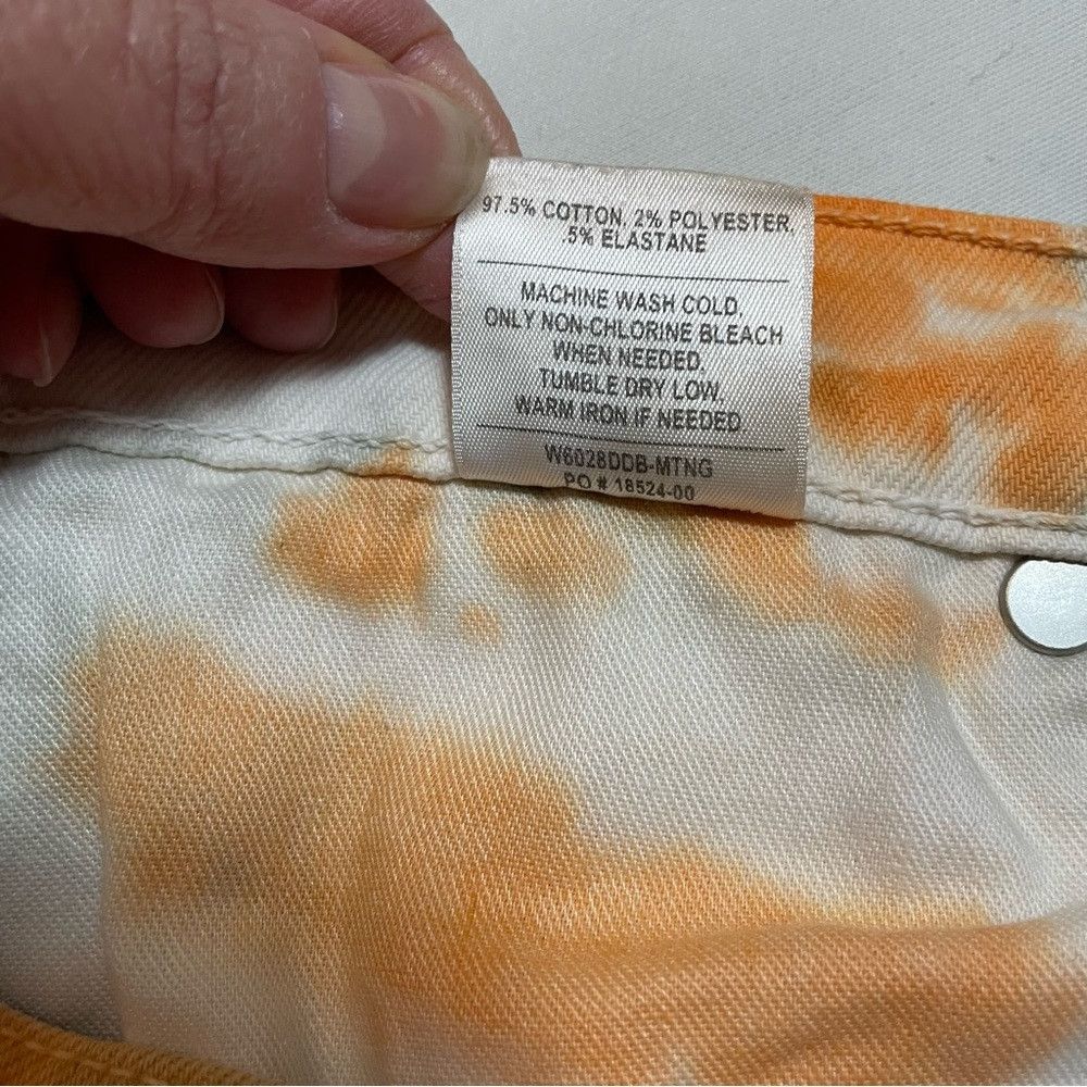 Hudson Hudson Denim Hana Shorts Grey Orange Tie Dye Size 30 Size 30" / US 8 / IT 44 - 8 Thumbnail