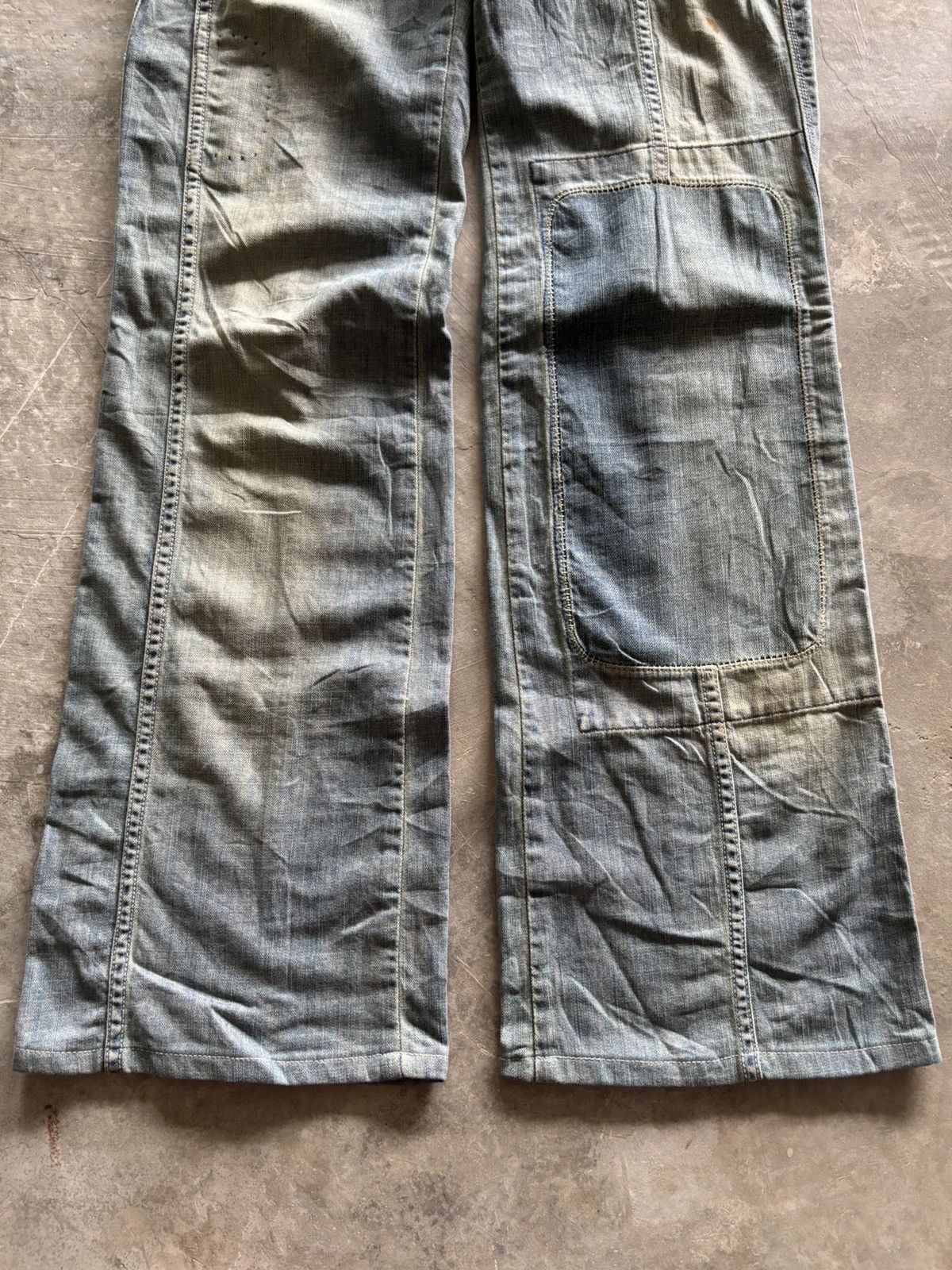 Diesel RARE flared diesel rusty patchwork art panelled distressed Size 27" / US 4 / IT 40 - 16 Thumbnail