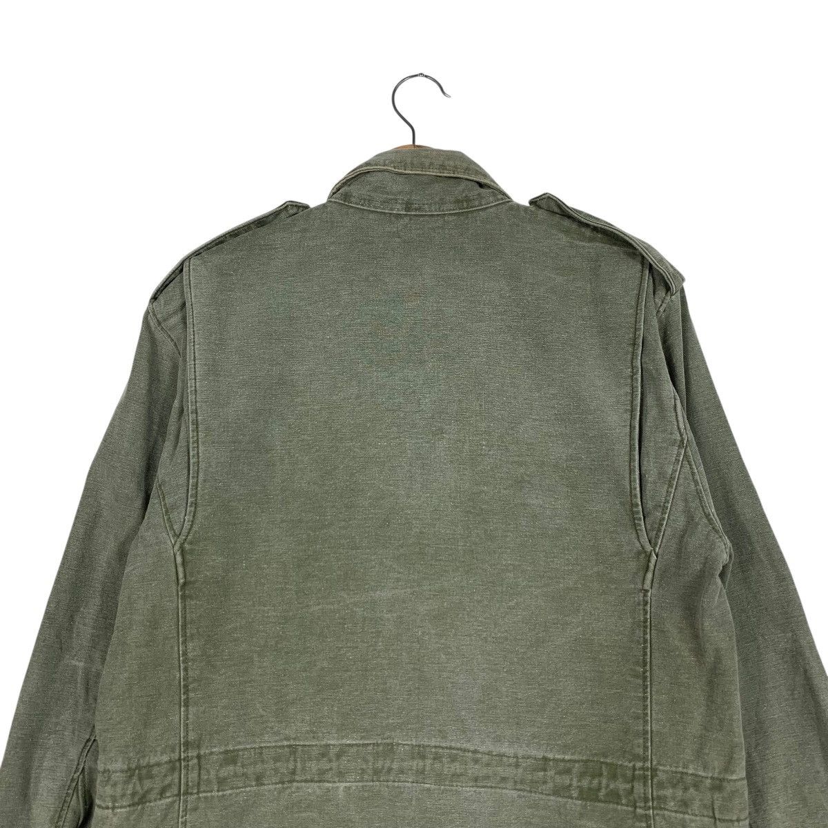 Japanese Brand VOCEVER Light Wash Olive Green Chore Jacket #1826-C27 Size US M / EU 48-50 / 2 - 8 Thumbnail
