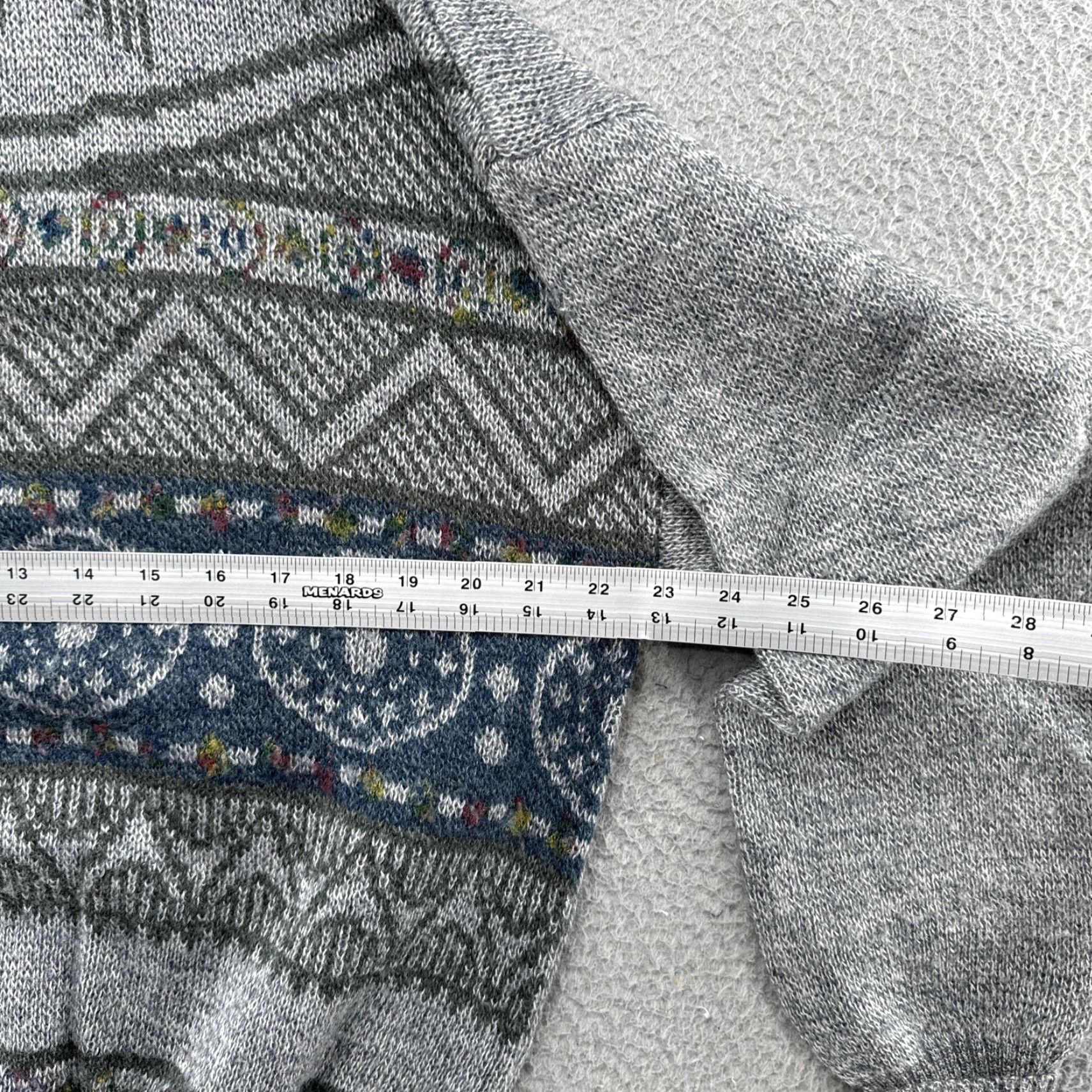 Vintage VINTAGE Marshall Field's Insite Long Sleeve Wool Blend Geometric Sweater Mens Size S READ Size US S / EU 44-46 / 1 - 6 Thumbnail