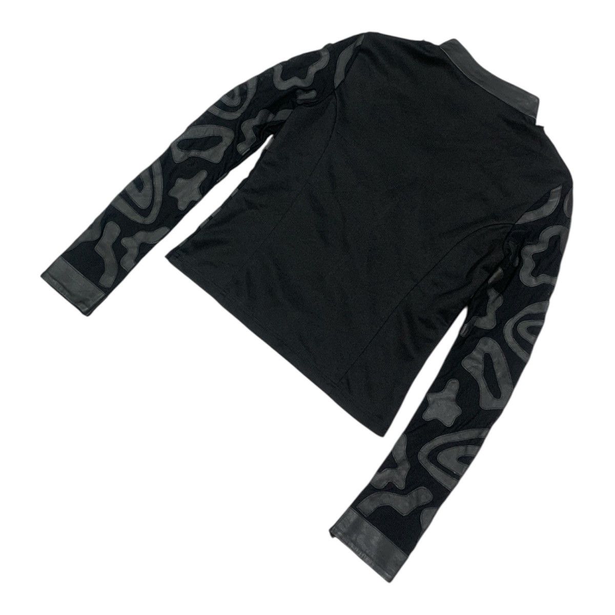 If Six Was Nine Sagaie Paris Lamb Nappa Leather Applique Rider Jacket Size S / US 4 / IT 40 - 6 Thumbnail