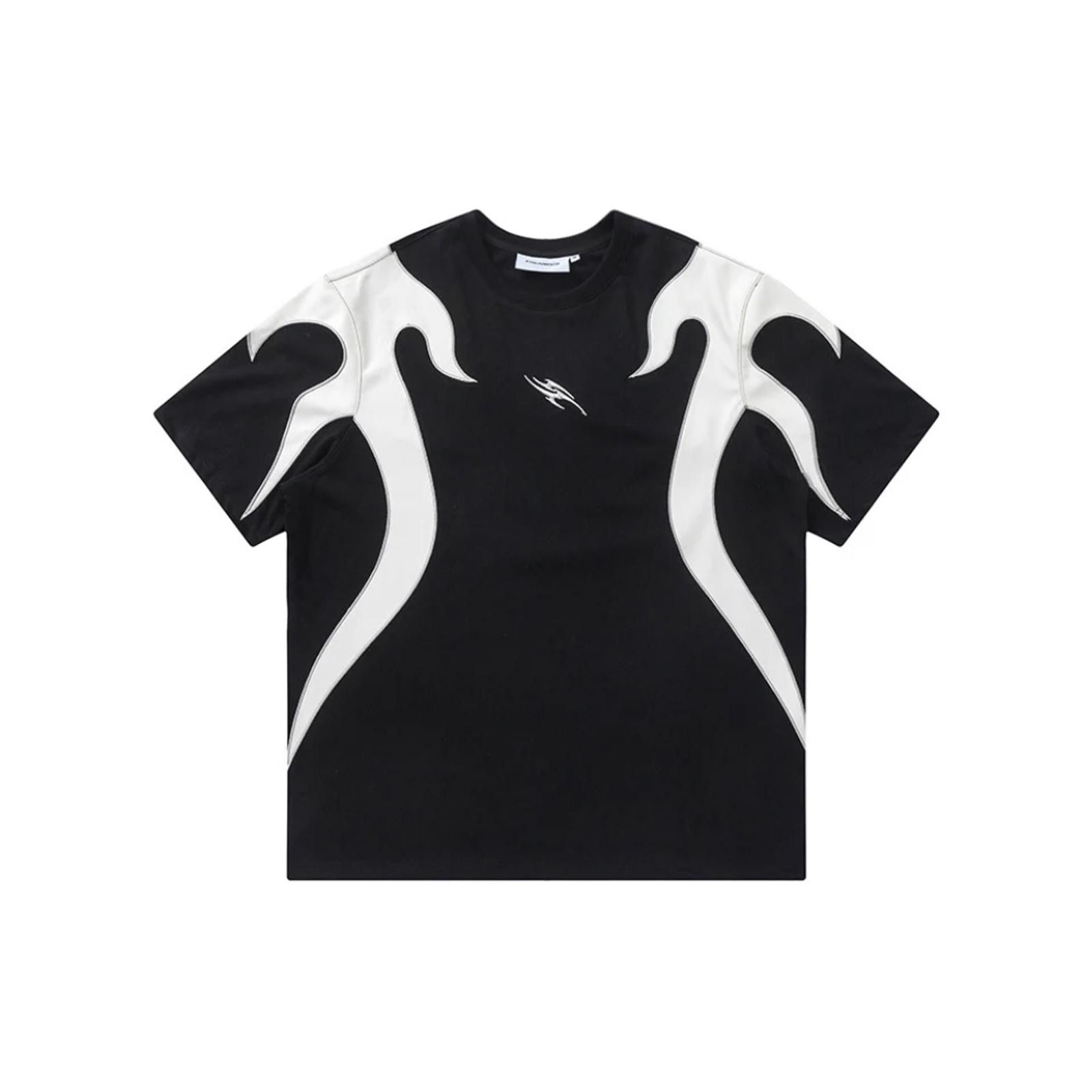 Other Contrast Flame Patch Embroidered T-Shirt Size US L / EU 52-54 / 3 - 1 Thumbnail