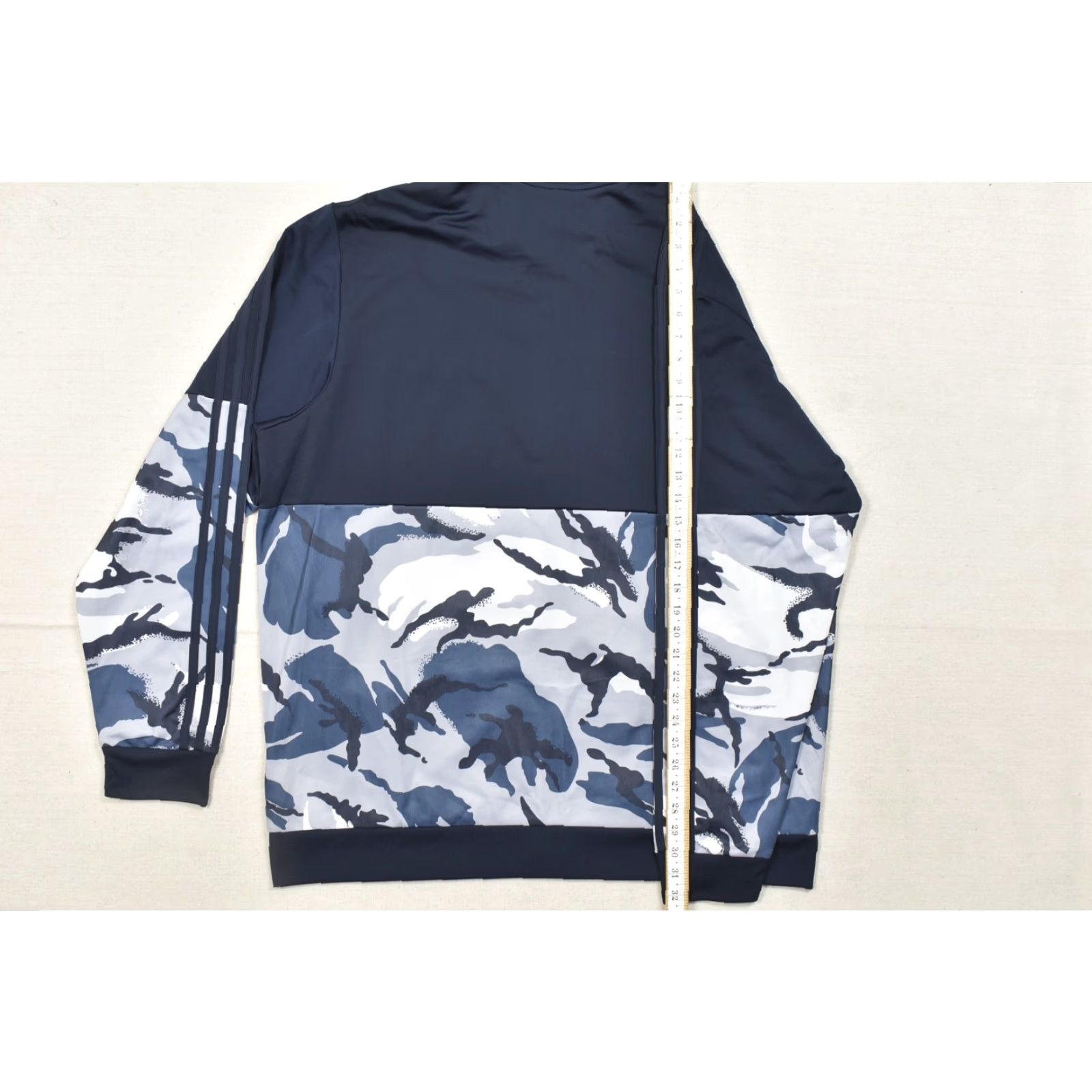 Adidas Adidas Mens 2XL Track Jacket Full Zip Blue Camo Colorblock Recycled Polyester Ma Size US XXL / EU 58 / 5 - 5 Thumbnail