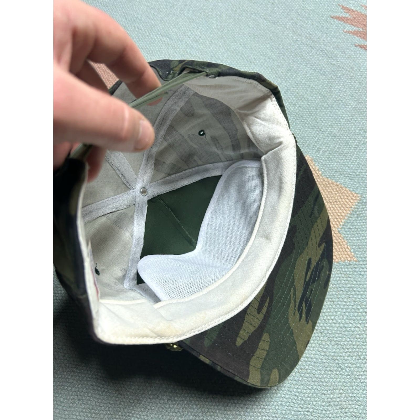 Vintage VINTAGE SnapBack hat camo cap Meauwataka militia Michigan woodland adjustable Size ONE SIZE - 6 Thumbnail