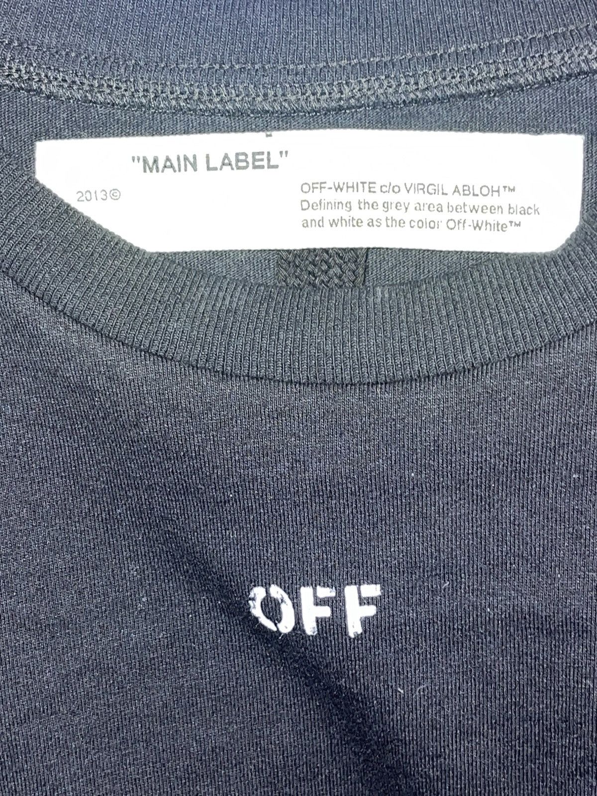 Virgil Abloh Off-White Ssense Diagonal Spray Tee Sz M