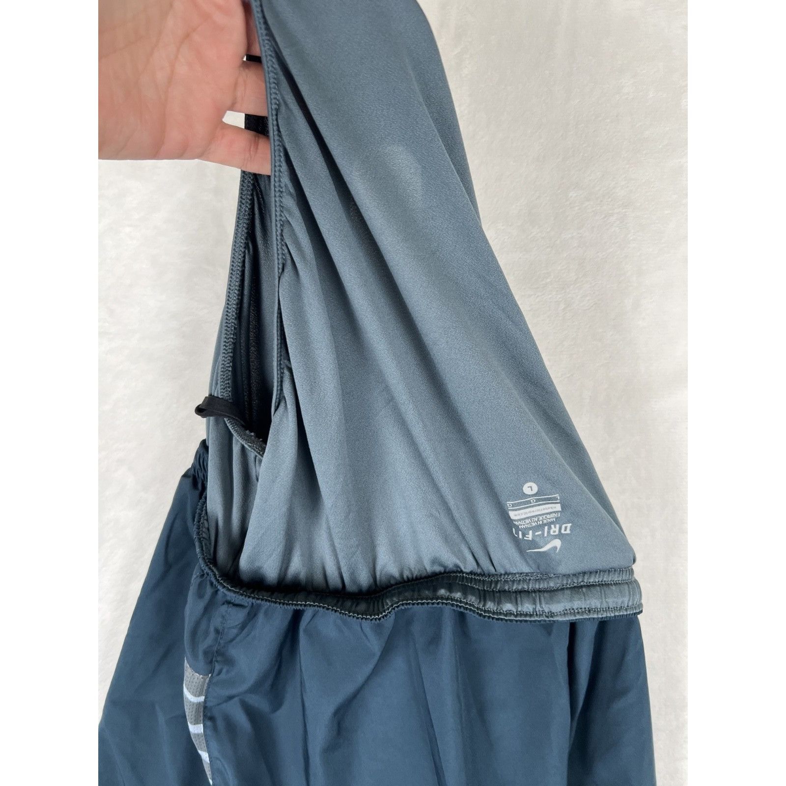 Nike Nike Dri-Fit Running Shorts Women's Size Large Blue Green At Size 28" / US 6 / IT 42 - 9 Thumbnail