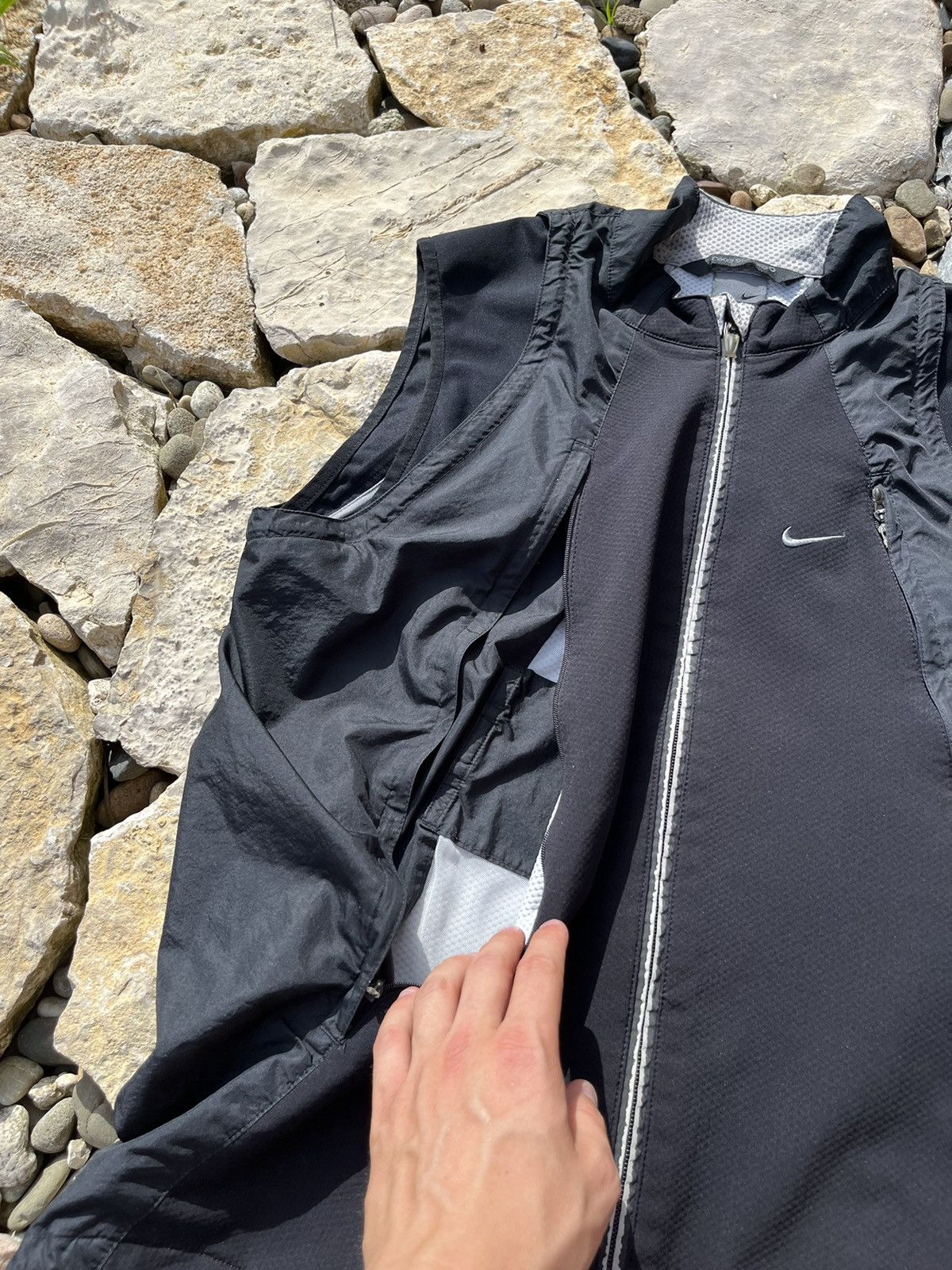Nike × Vintage Vintage 90s Nike Sphere vest sleeveless jacket large pocket Size US M / EU 48-50 / 2 - 8 Thumbnail
