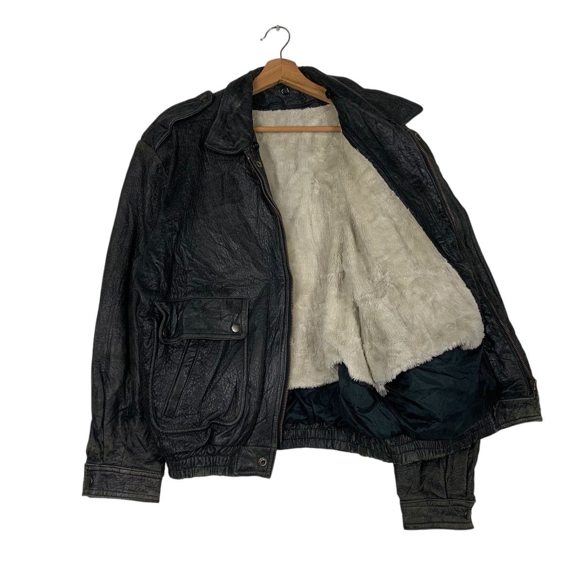 Japanese Brand J & P Corporation Flight Leather Jacket Size US L / EU 52-54 / 3 - 9 Thumbnail