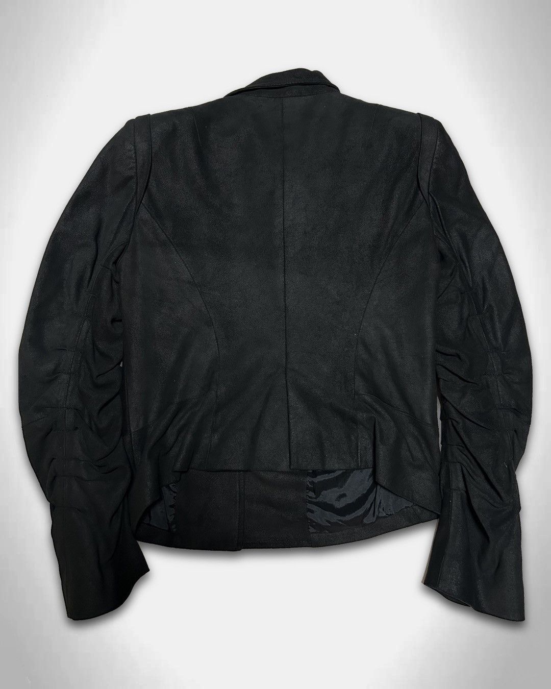 Ann Demeulemeester ANN DEMEULMEESTER Asymmetric-zip Sheepskin Jacket Size XS / US 0-2 / IT 36-38 - 3 Thumbnail