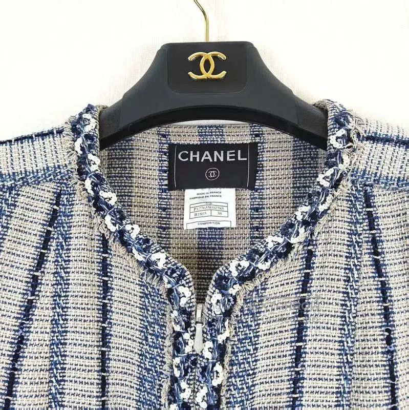 Chanel Chanel Gray Linen Women's Sweater . Size M / US 6-8 / IT 42-44 - 3 Thumbnail