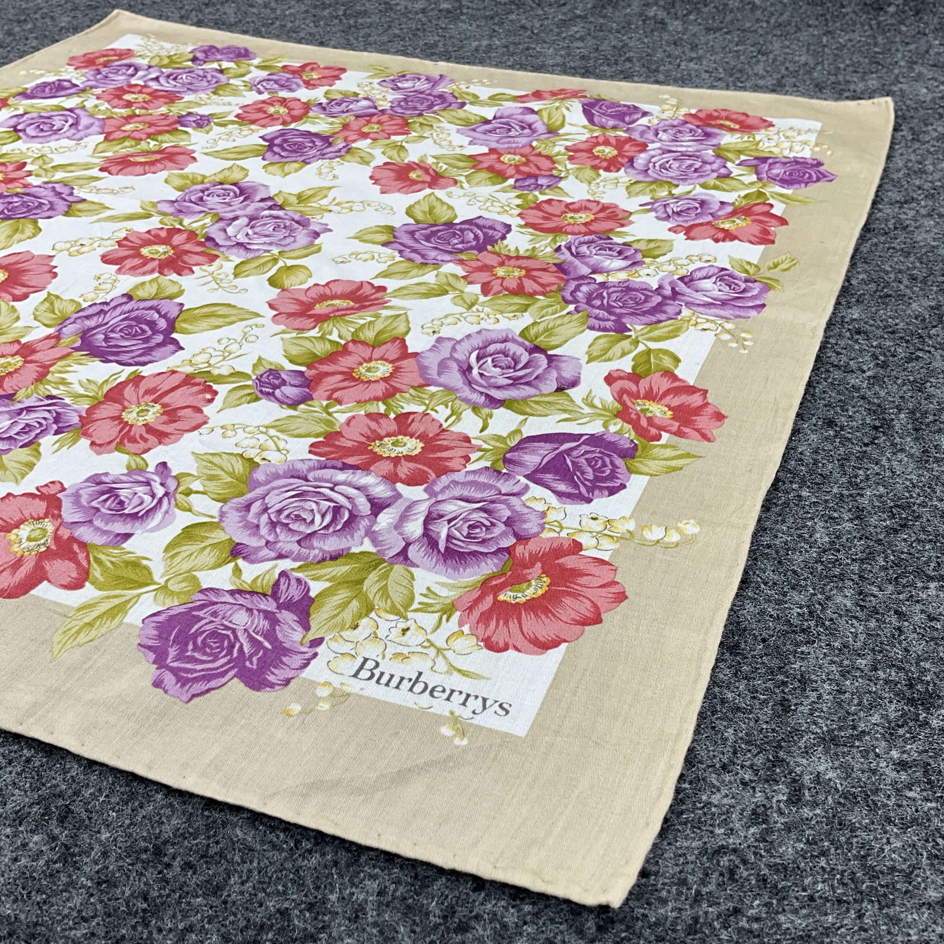 Burberry × Vintage Burberry Handkerchief / Bandana / Neckerchief B036 Size ONE SIZE - 6 Thumbnail