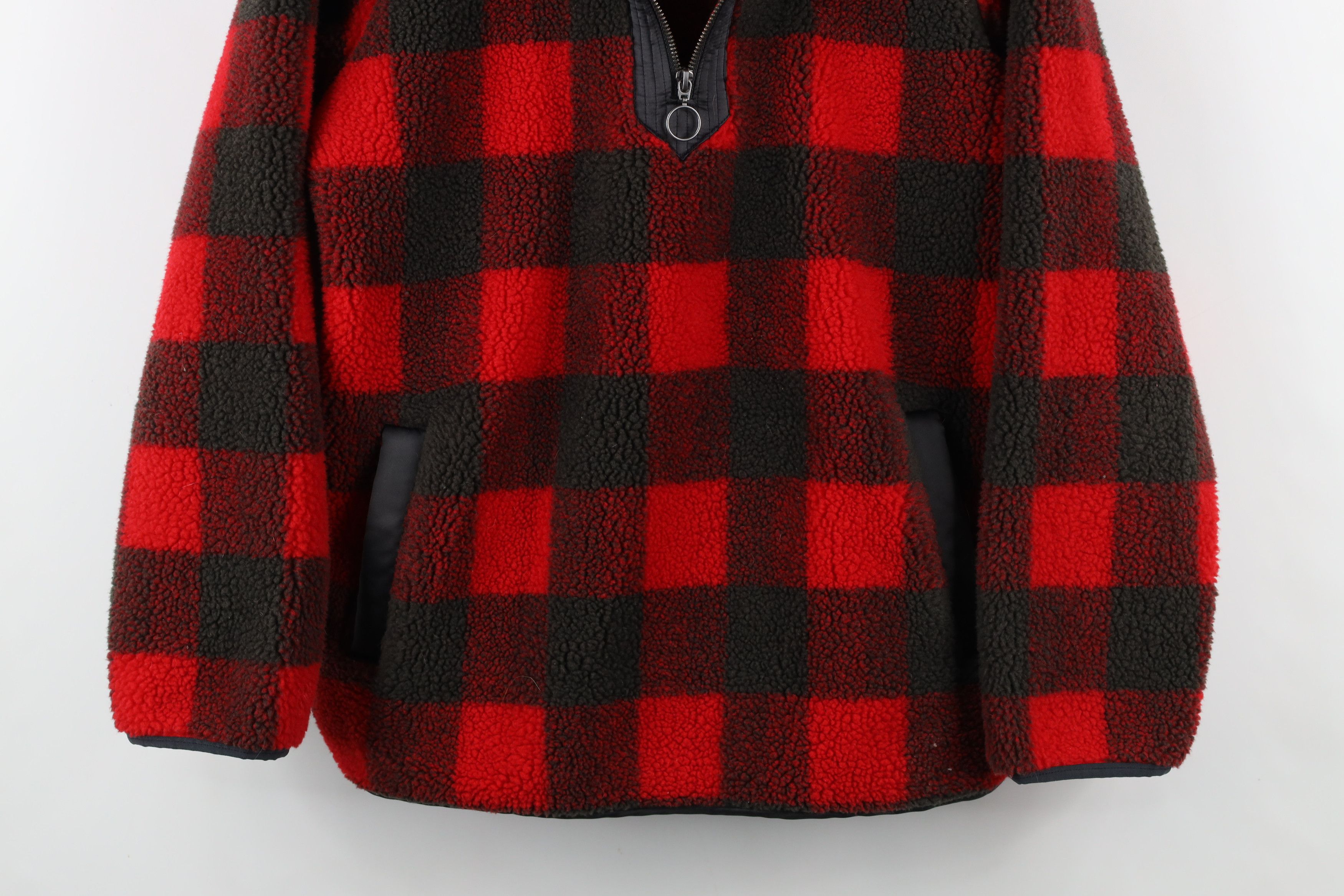 Abercrombie & Fitch × Vintage Vintage Y2K Abercrombie & Fitch Fleece Half Zip Sweater Size L / US 10 / IT 46 - 3 Thumbnail