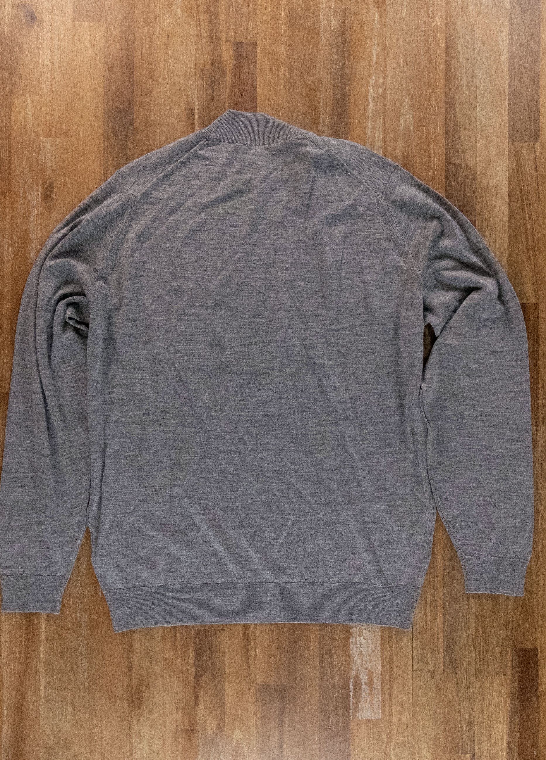 John Smedley JOHN SMEDLEY Harcourt solid gray merino wool sweater XXL Size US XXL / EU 58 / 5 - 6 Thumbnail