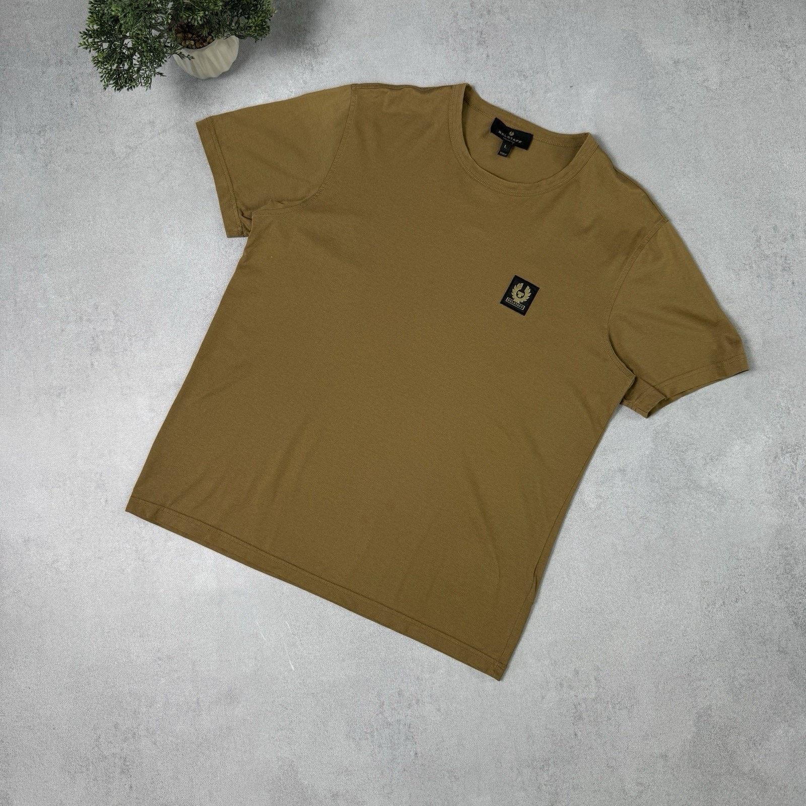 Belstaff Belstaff Men T Shirt Size L Brown Logo Size US L / EU 52-54 / 3 - 1 Thumbnail