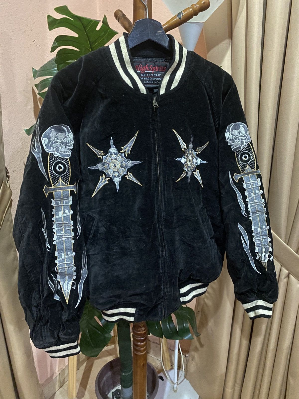 Japanese Brand High Spirits I’ll Not Sell My Heart Skull Embroidered Bomber Size US M / EU 48-50 / 2 - 9 Thumbnail