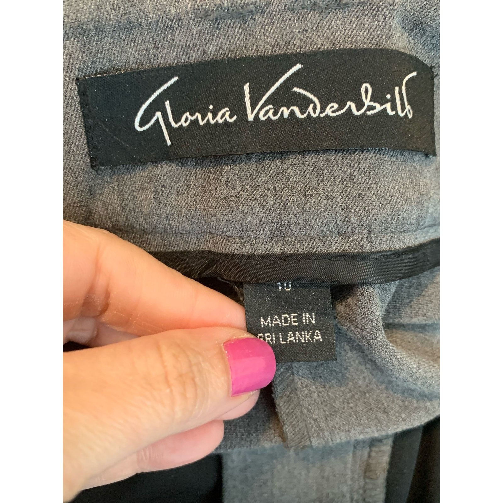 Gloria Vanderbilt Gloria Vanderbilt gray straight leg pants size 10 Size 32" / US 10 / IT 46 - 5 Thumbnail
