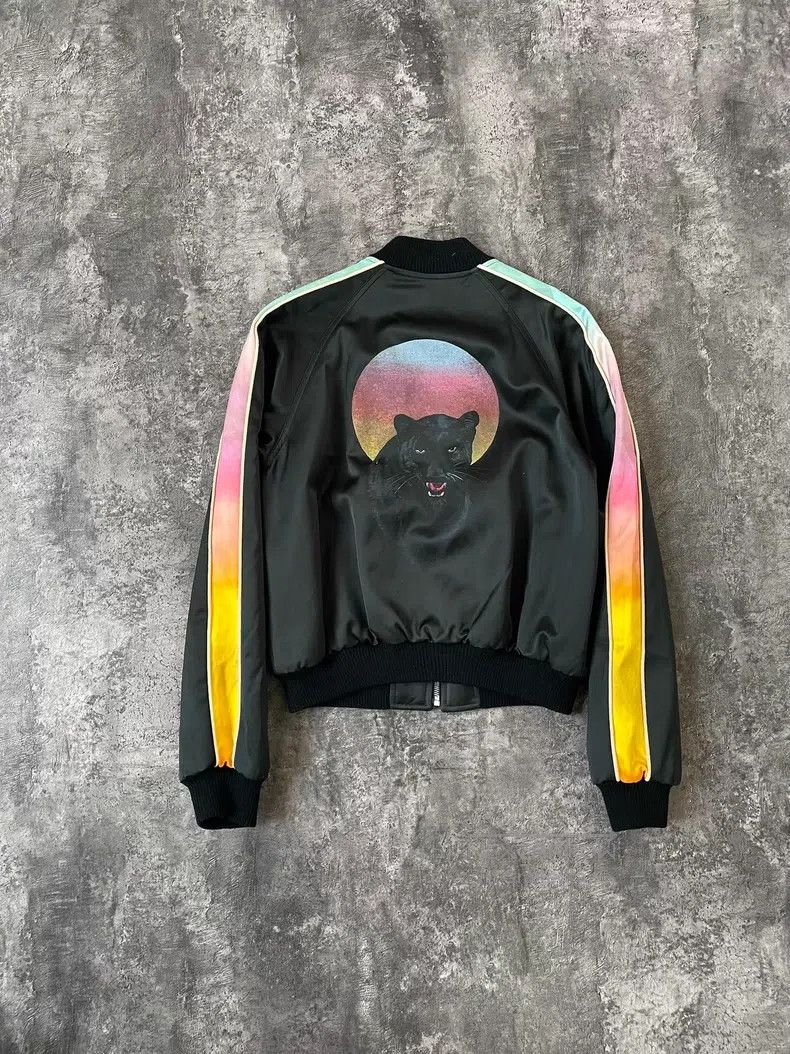 Saint Laurent Paris Saint Laurent Paris Black panther rainbow patchwork jacket Size S / US 4 / IT 40 - 1 Thumbnail
